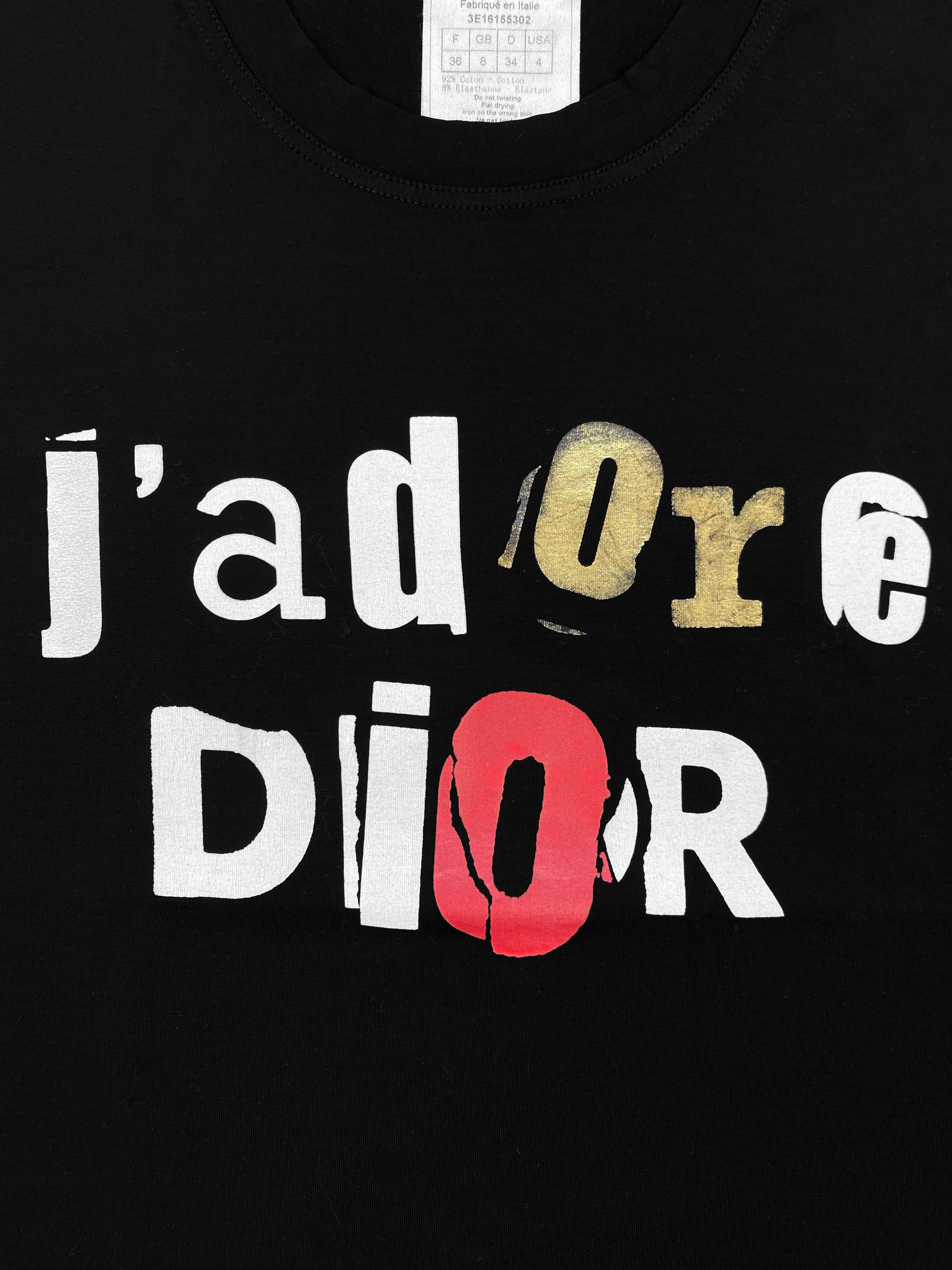 FW01 Dior by John Galliano “J’Adore Dior” Ransom Tank-top
