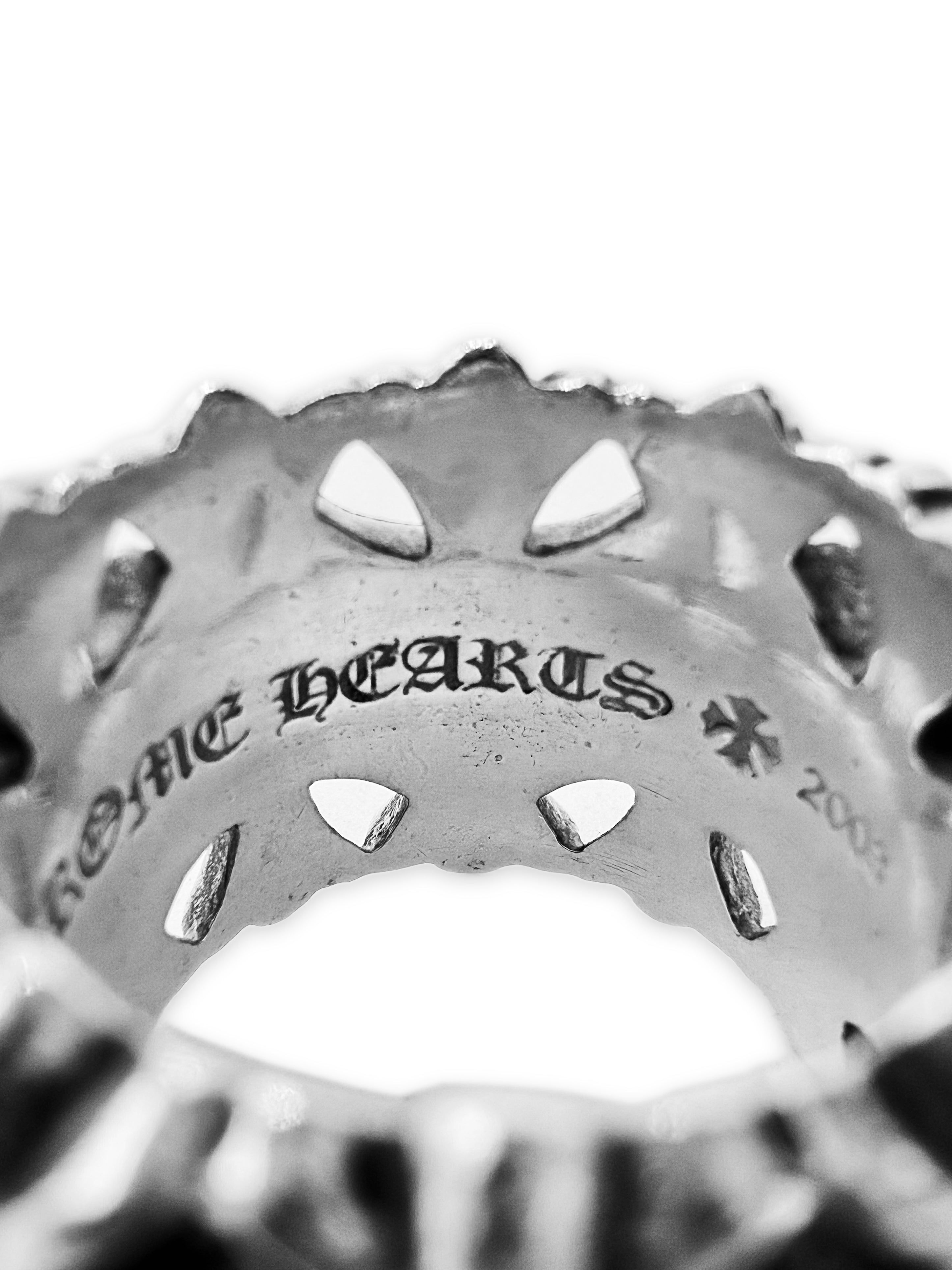 Chrome Hearts Cemetery .925 Silver Etched Ring