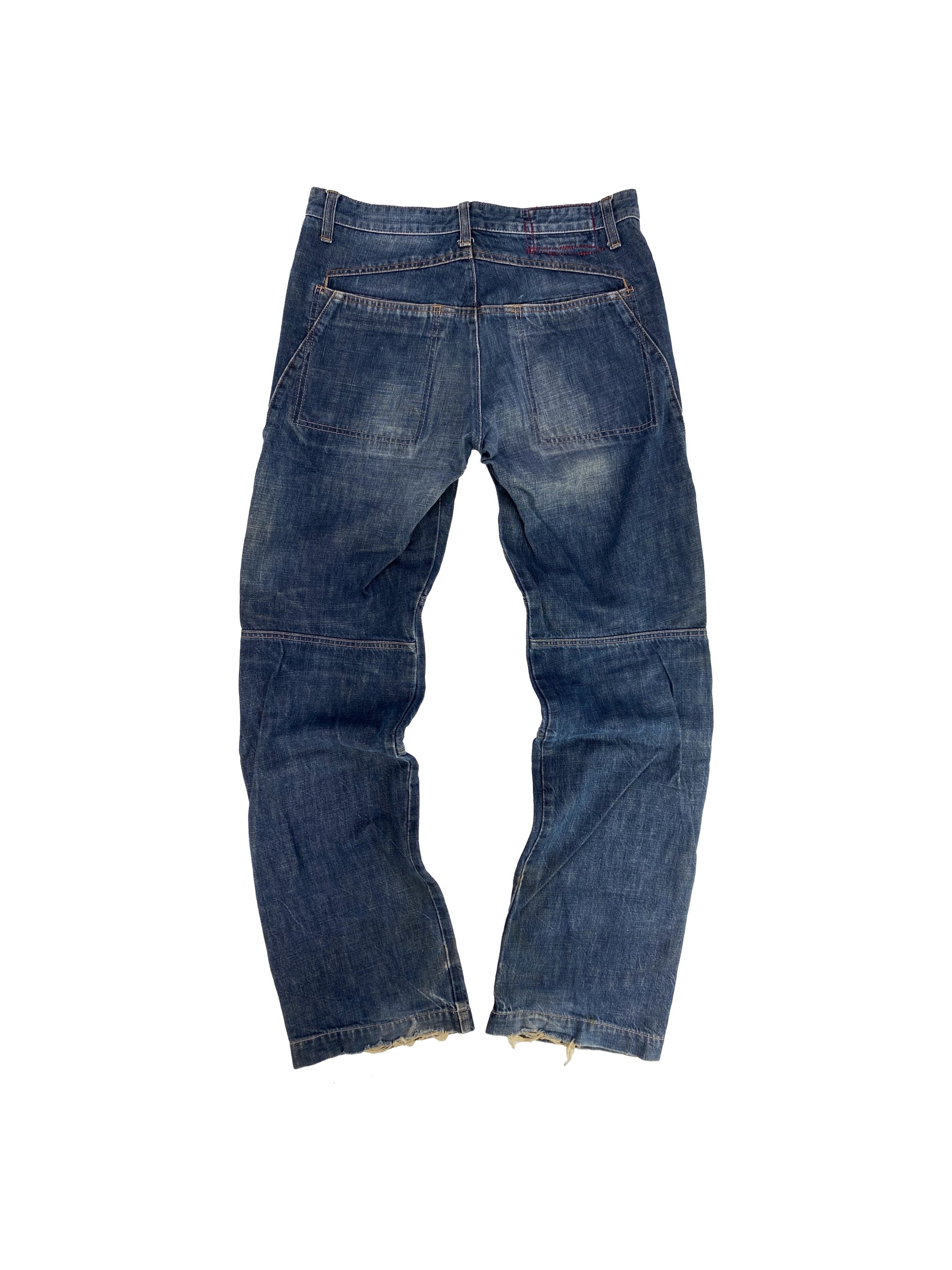 Marithe Francois Girbaud Dark Indigo Wash Reinforced Denim