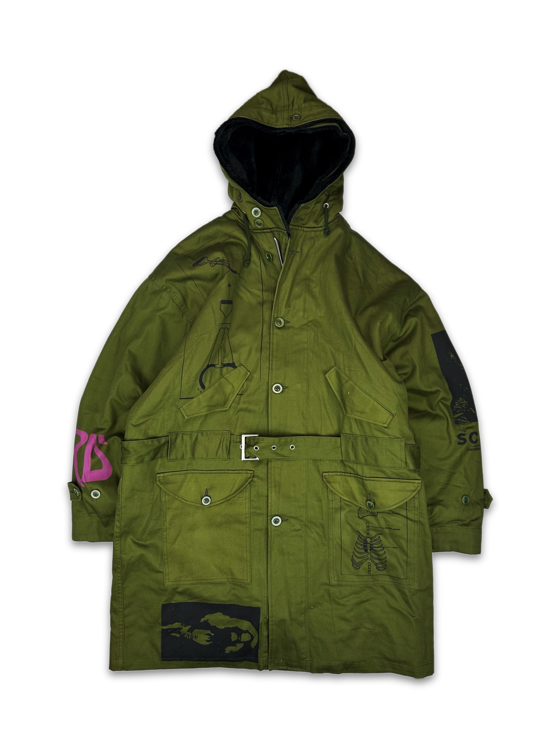 SS23 Enfants Riches Deprimes ‘William S. Burroughs’ Military Parka