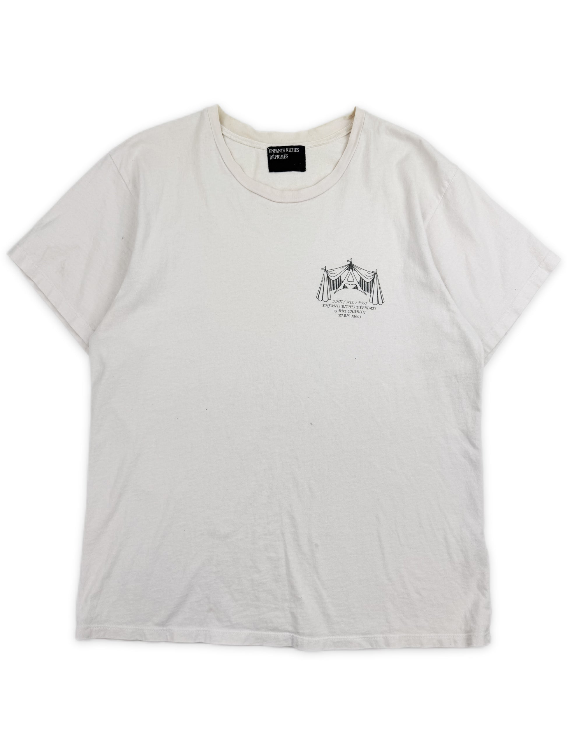 Enfants Riches Deprimes ‘Circus’ Neo Anti Post White Graphic T-Shirt