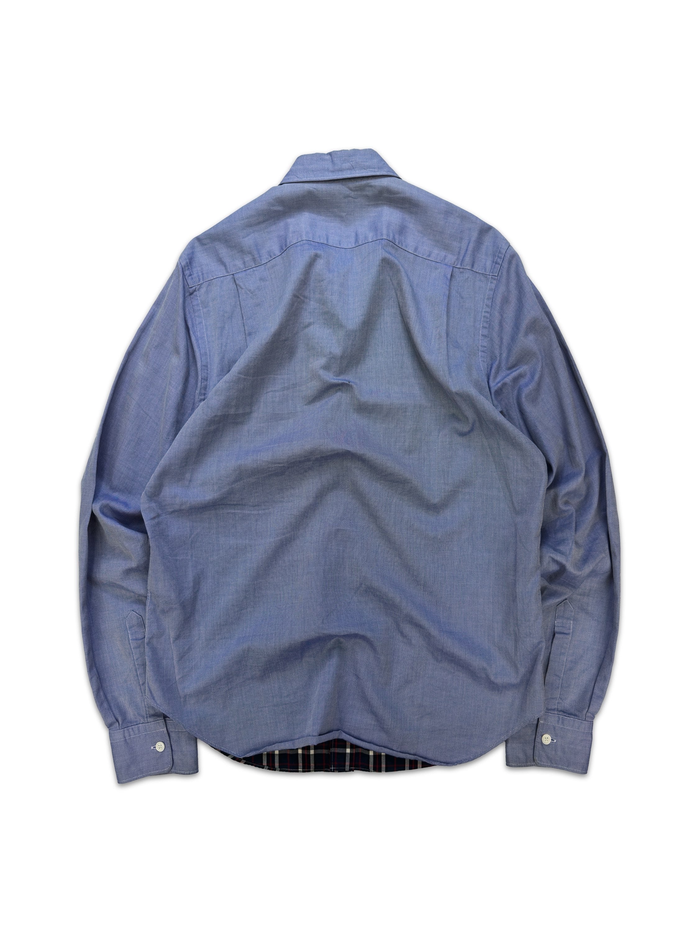 Comme des Garçons Homme ‘Patchwork’ Plaid Long Sleeve Shirt