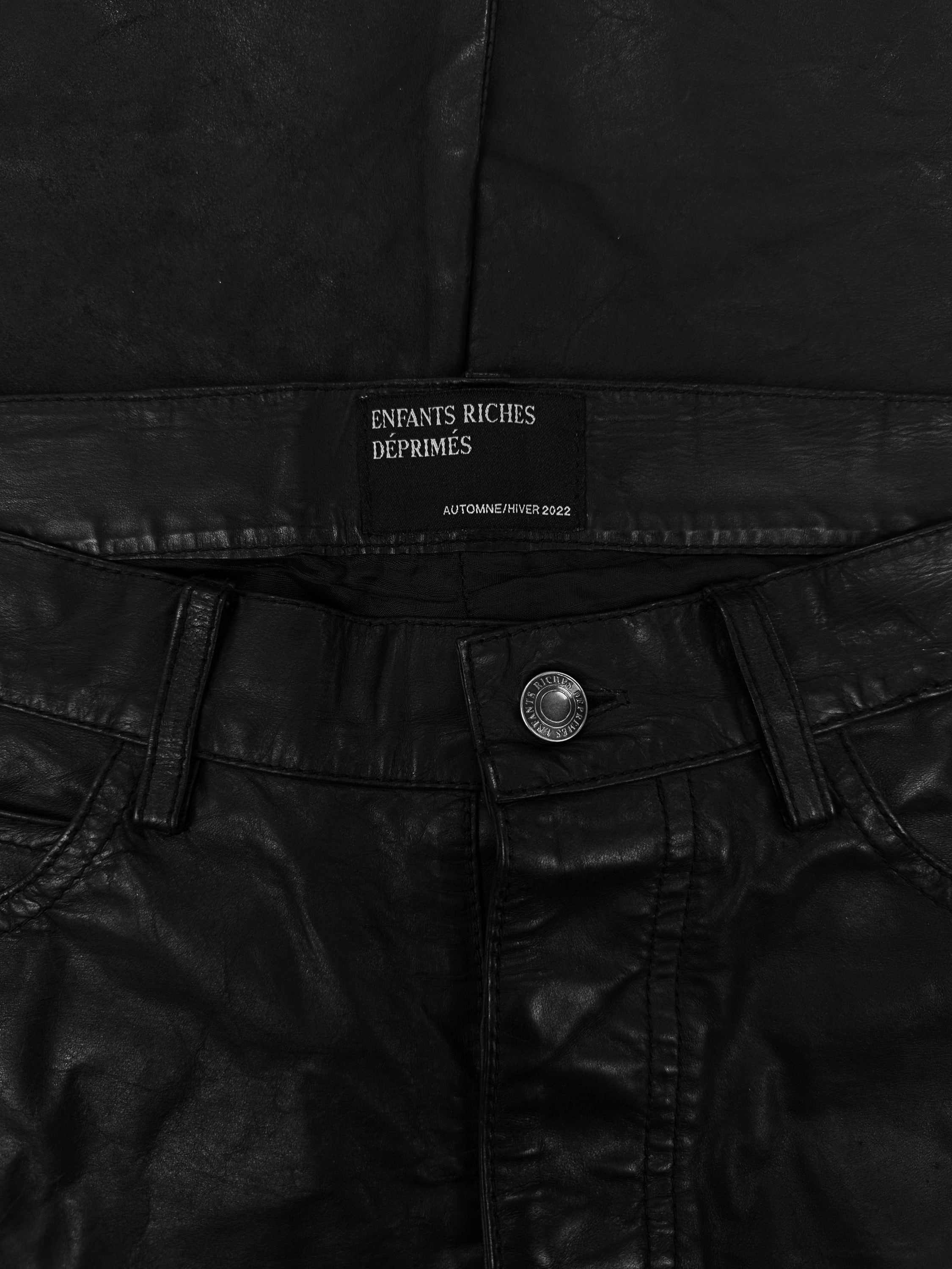 AW22 Enfants Riches Deprimes ‘Carpenter’ Double Knee Leather Pants