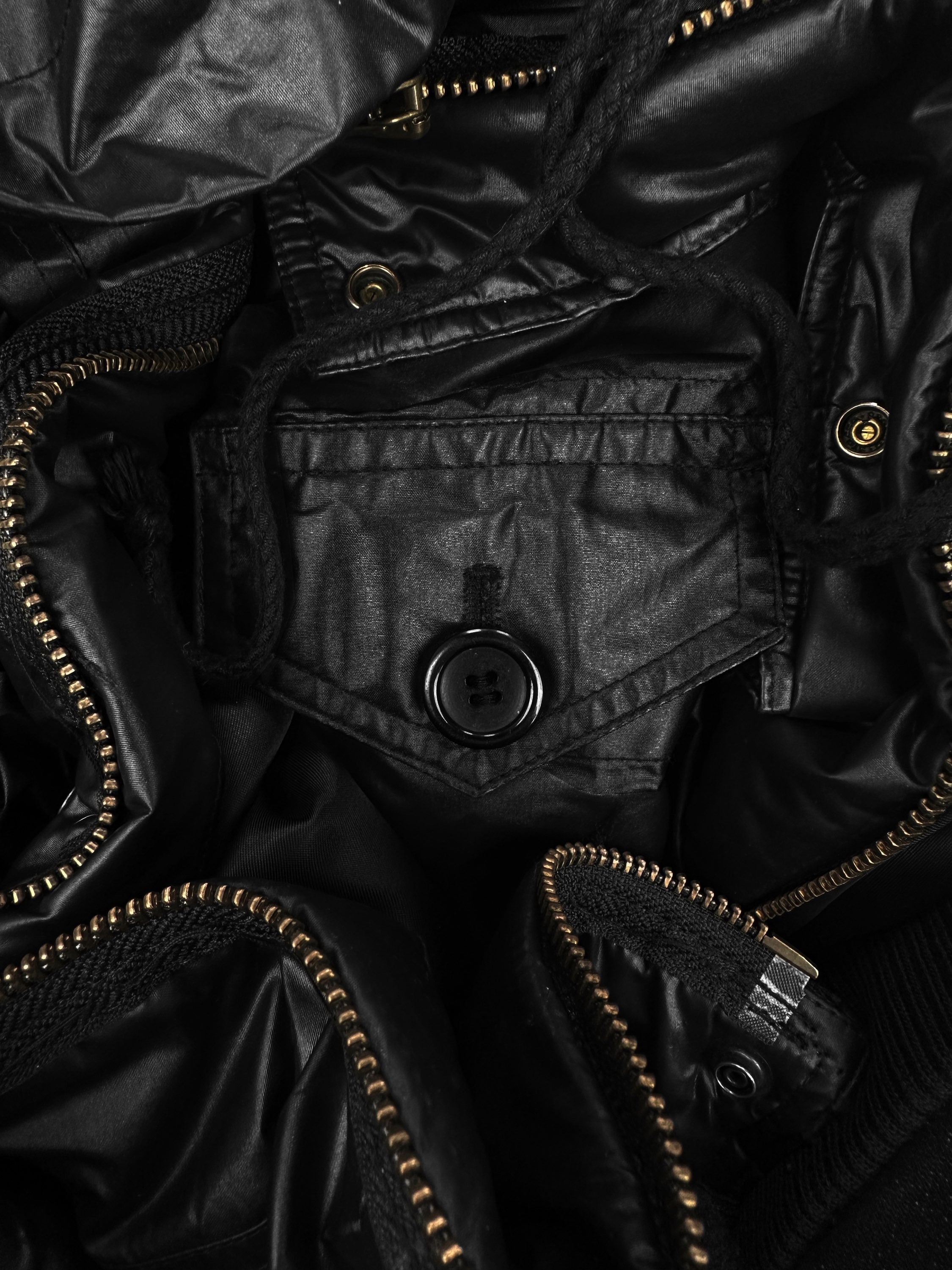 AW05 Raf Simons SAMPLE ‘History of My World’ Waxed Puffer Jacket
