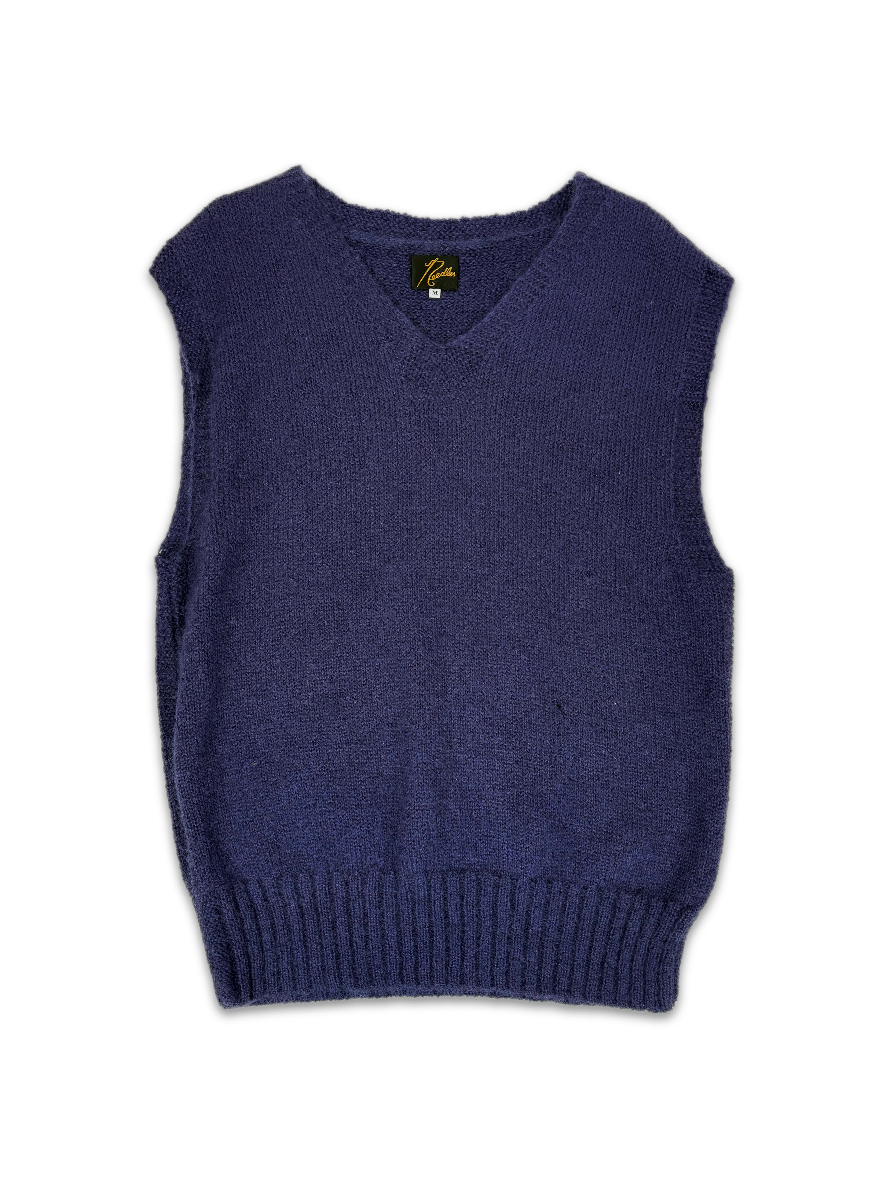 Needles Purple Sleeveless Knitted Vest