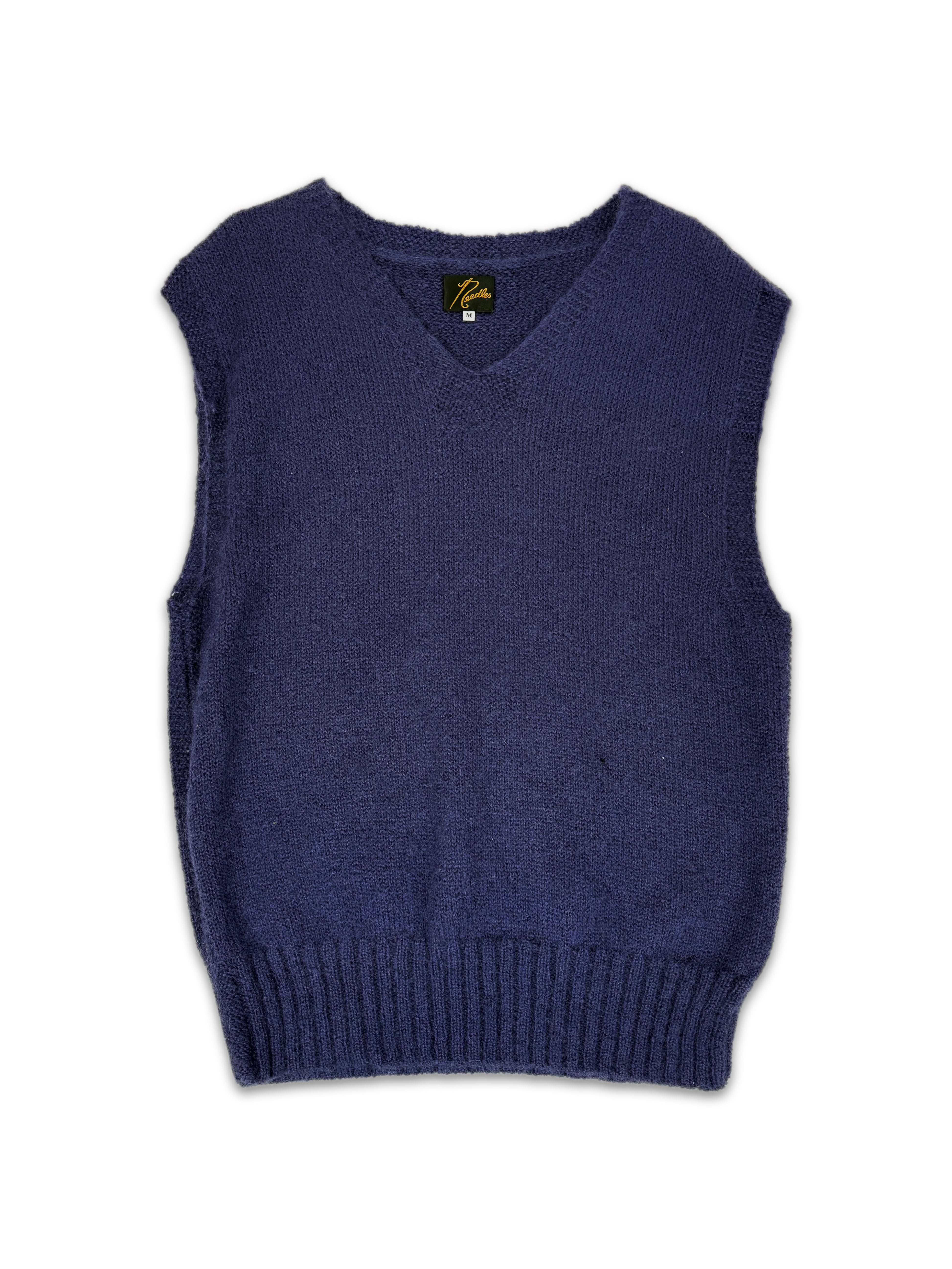 Needles Purple Sleeveless Knitted Vest