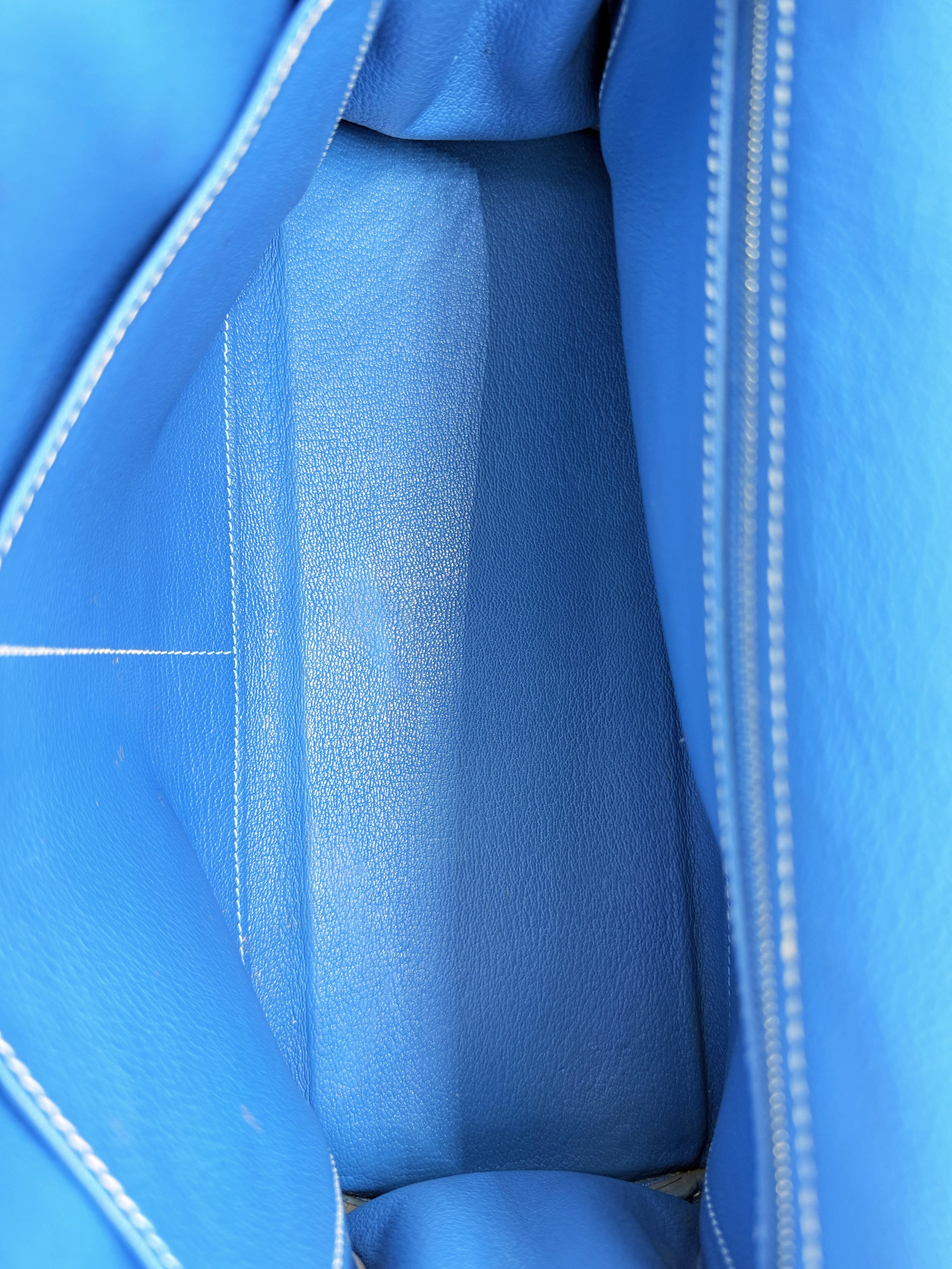 AW11 Hermès Kelly 32 Retourne Candy Bleu Celeste Hand Bag