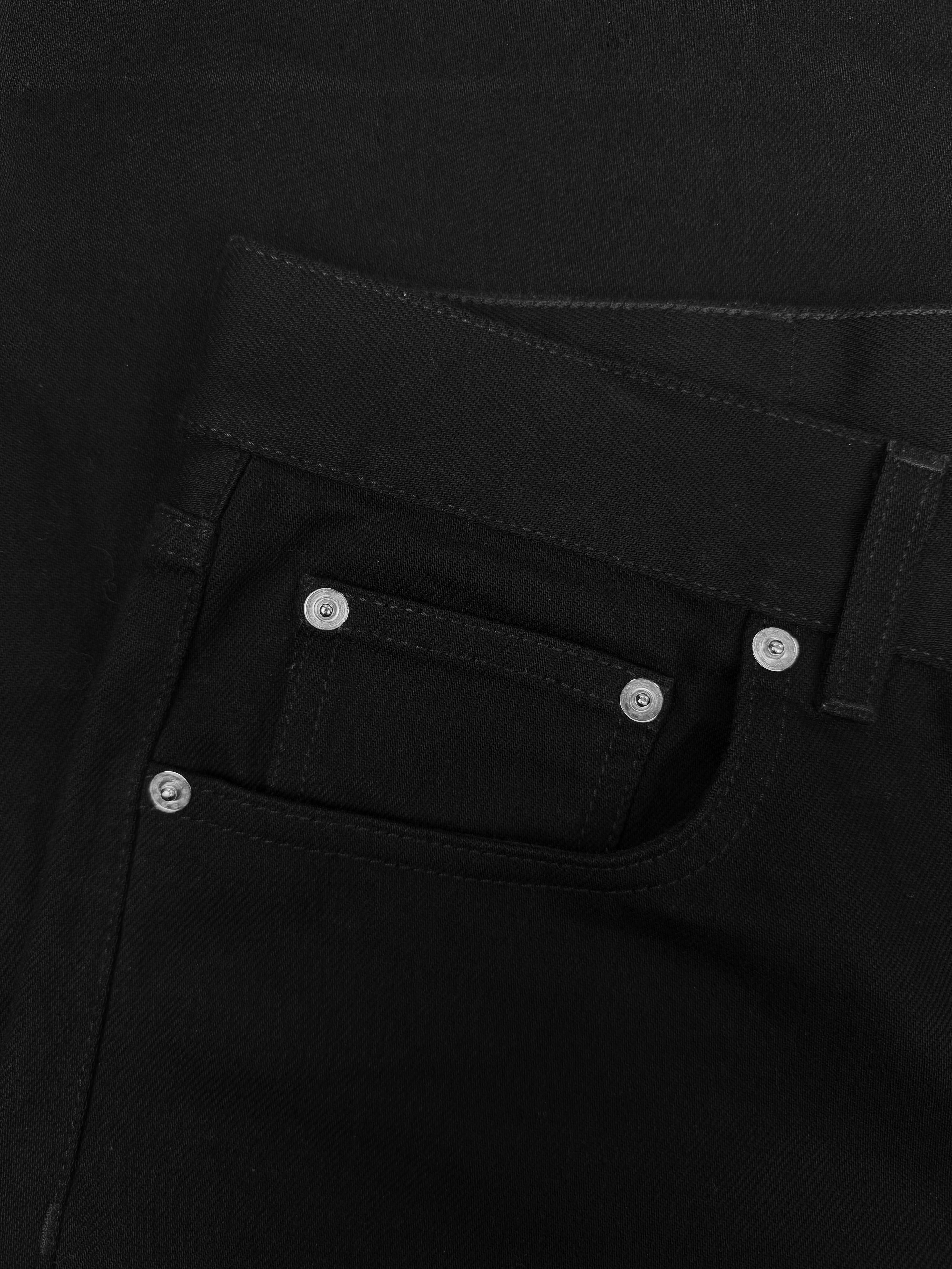 Vtmnts Black Boot Cut Heavy Weight Black Denim