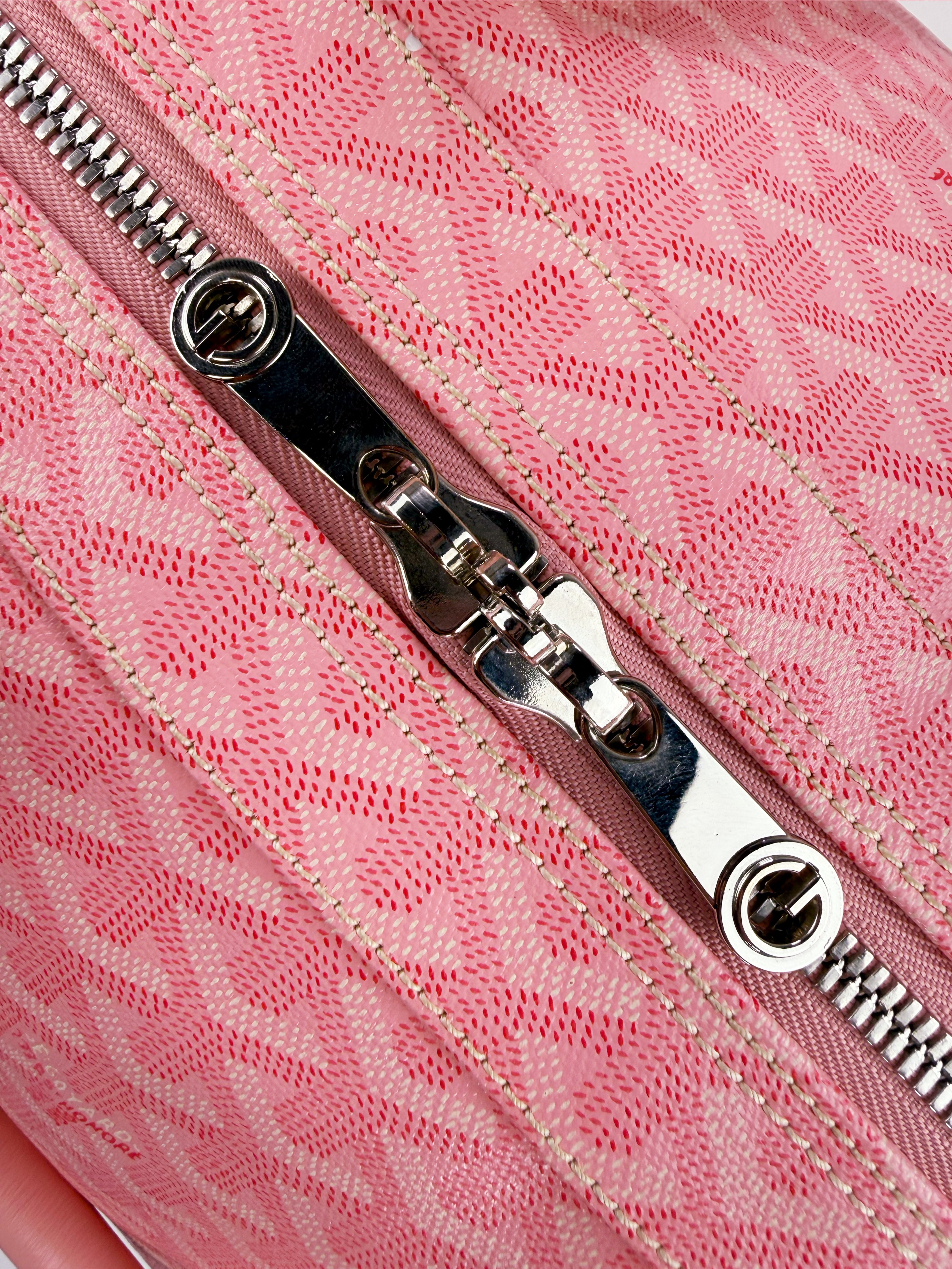 2008 Goyard 60 Sakura Baby Pink Japan Exclusive Croisière Leather Duffle Bag