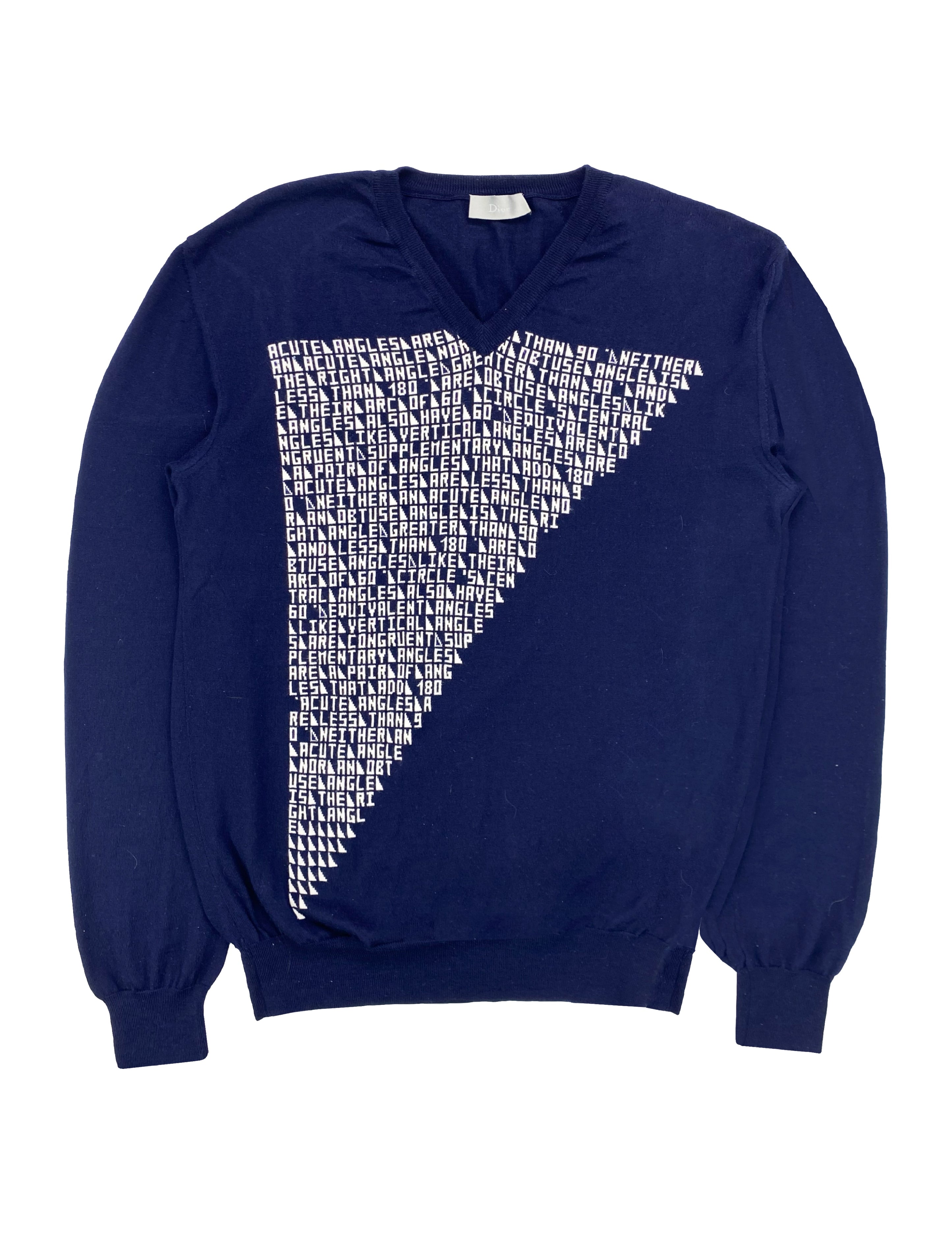 AW09 Dior by Kris Van Assche “Angles” Knitted Sweater