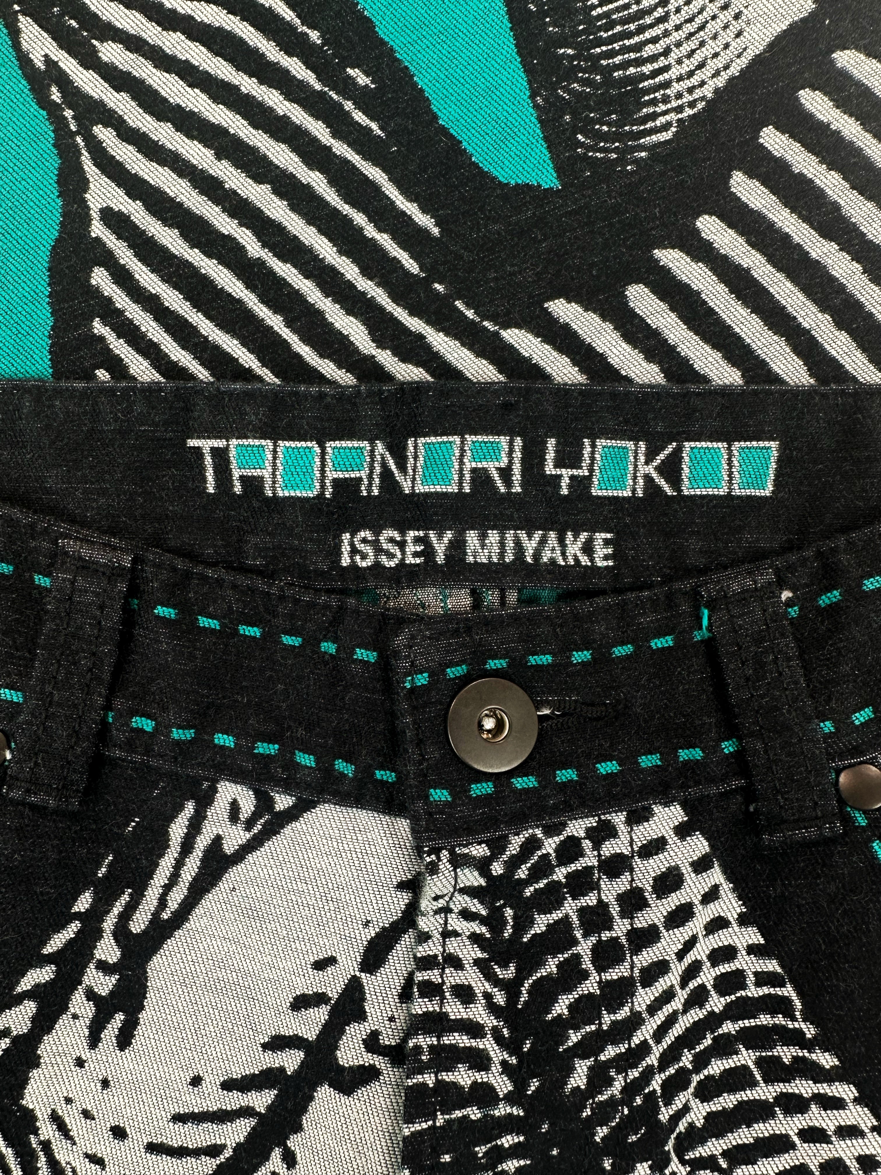 90s Issey Miyake x Tadanori Yokoo APOC Graphic Denim