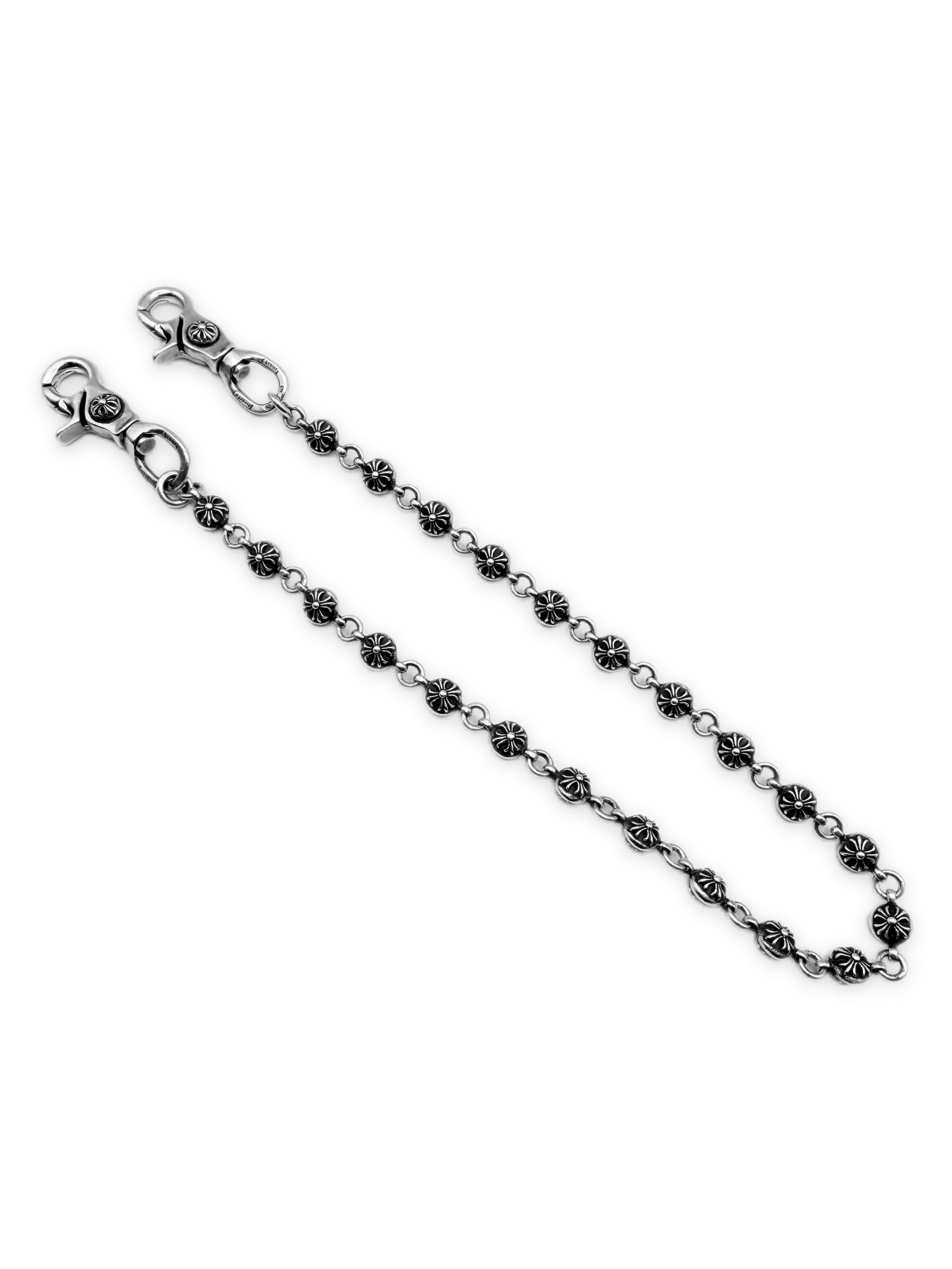 Chrome Hearts 25 in Cross Ball Double Lobster Clasp Wallet Chain