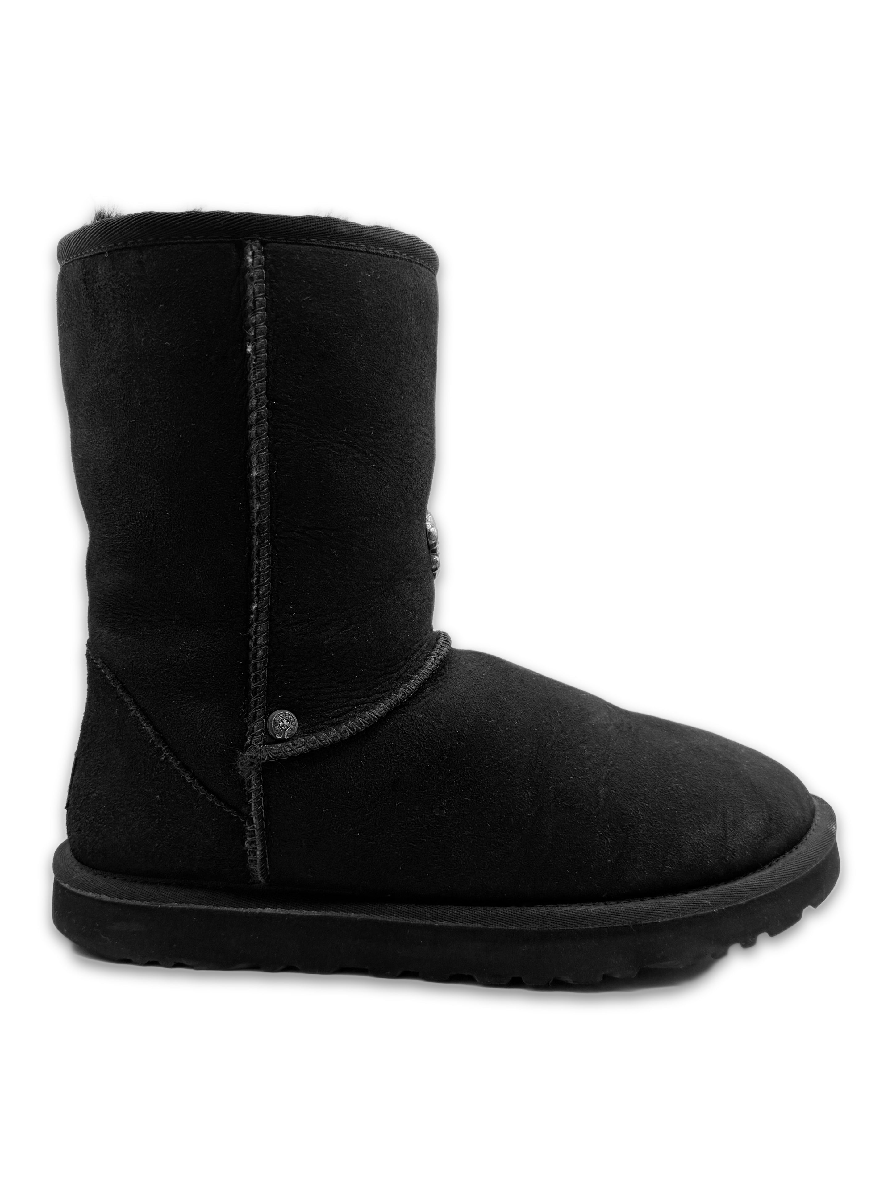 Chrome Hearts x Uggs VVIP Fleur .925 Silver Fur Lined Hi-top Boots