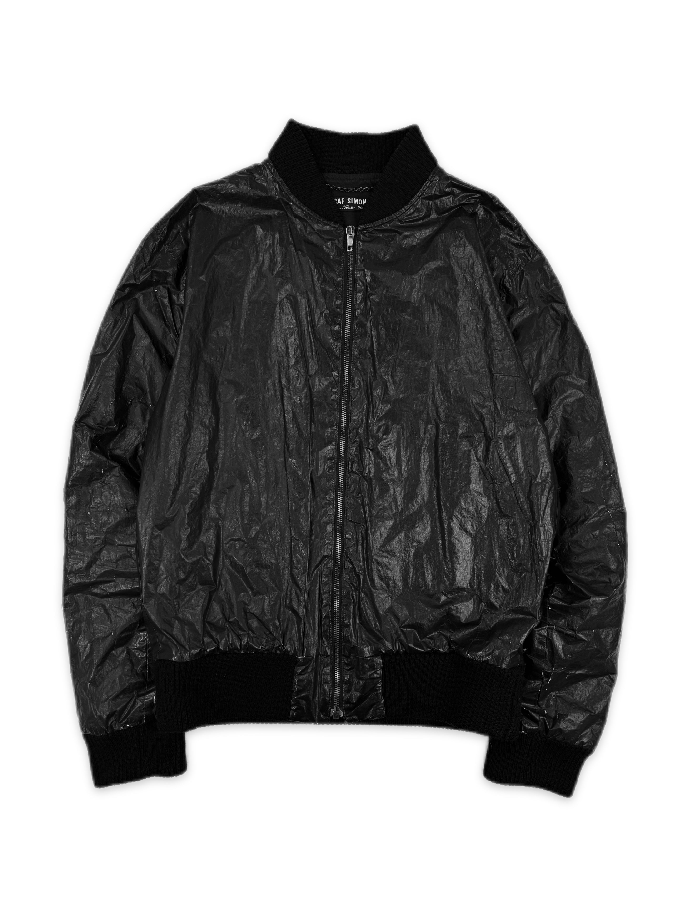 AW01 Raf Simons Riot Riot Riot ‘South Wales Police’ Black Bomber Jacket
