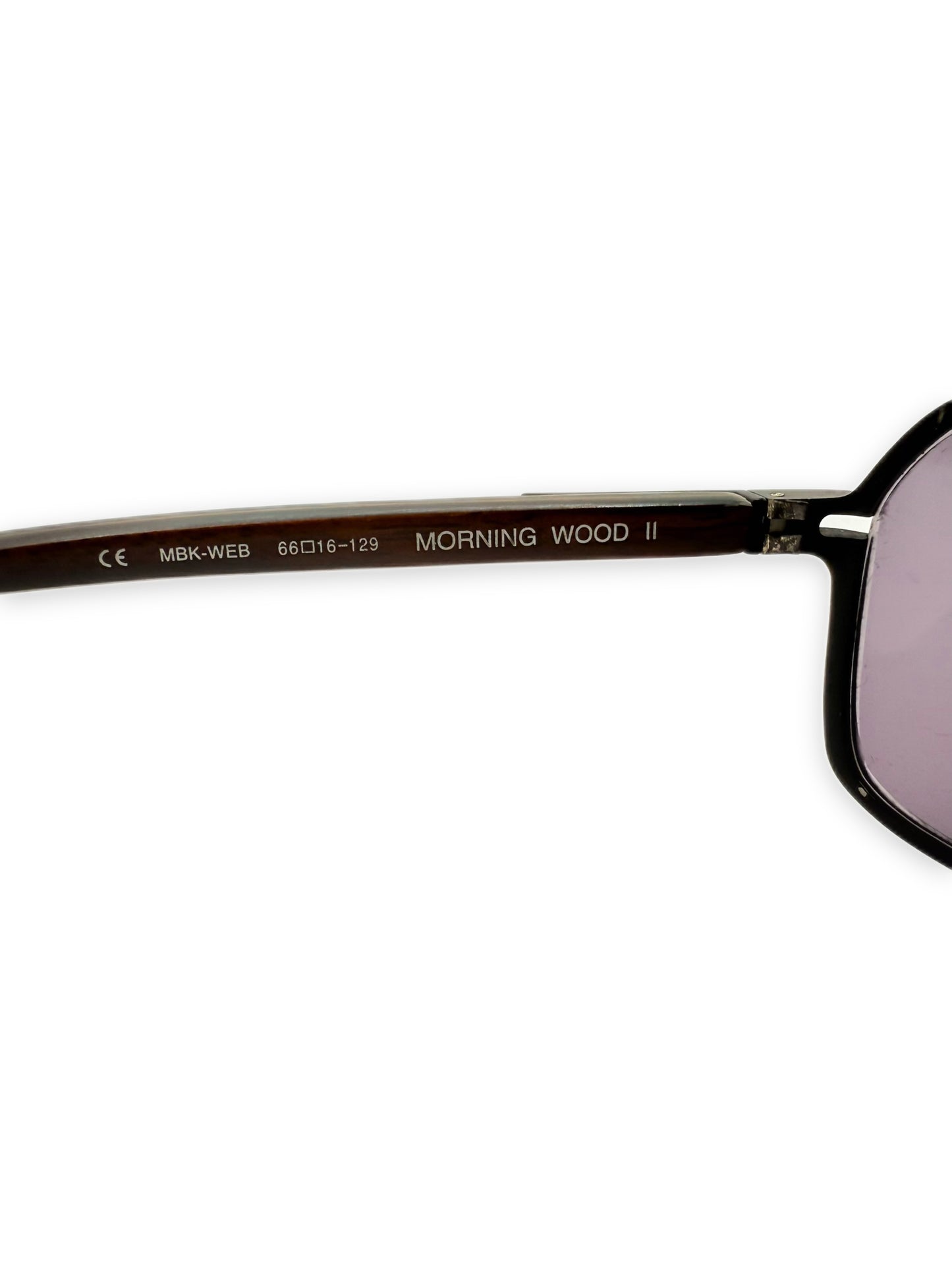 Chrome Hearts ‘Morning Wood II’ Fleur de Lis Purple Sunglasses