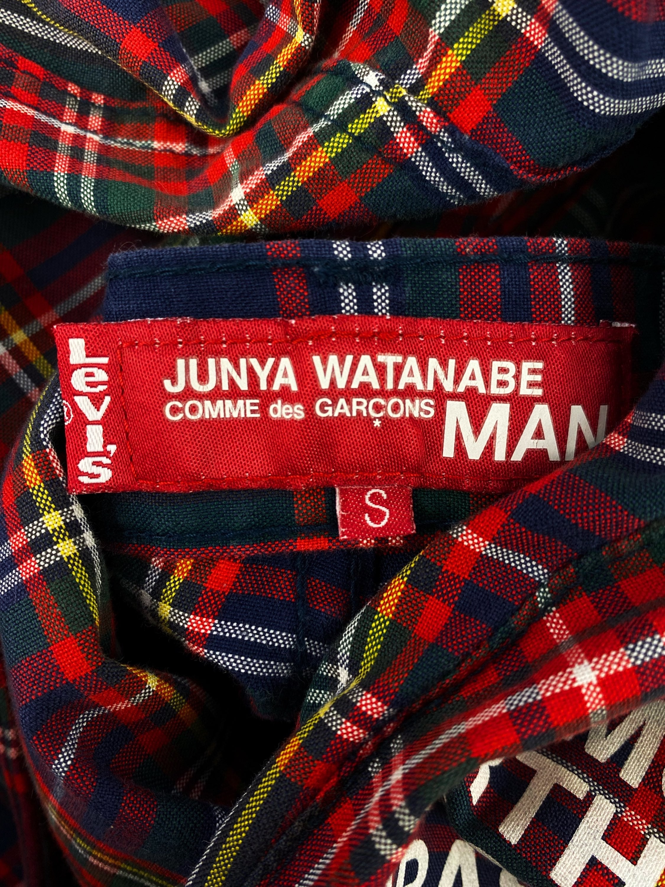 SS02 Junya Watanabe ‘Parasite’ Poem Plaid Trousers