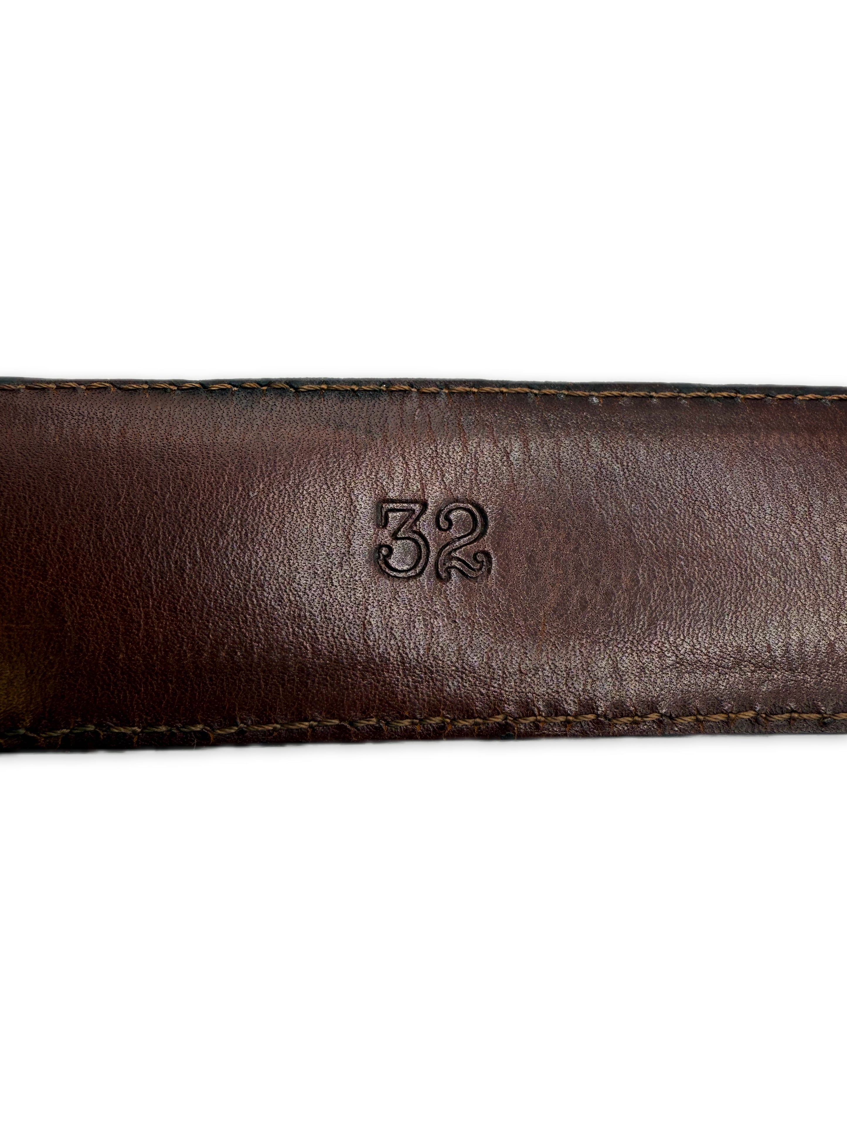 Chrome Hearts Brown Double .925 Silver Roller Belt