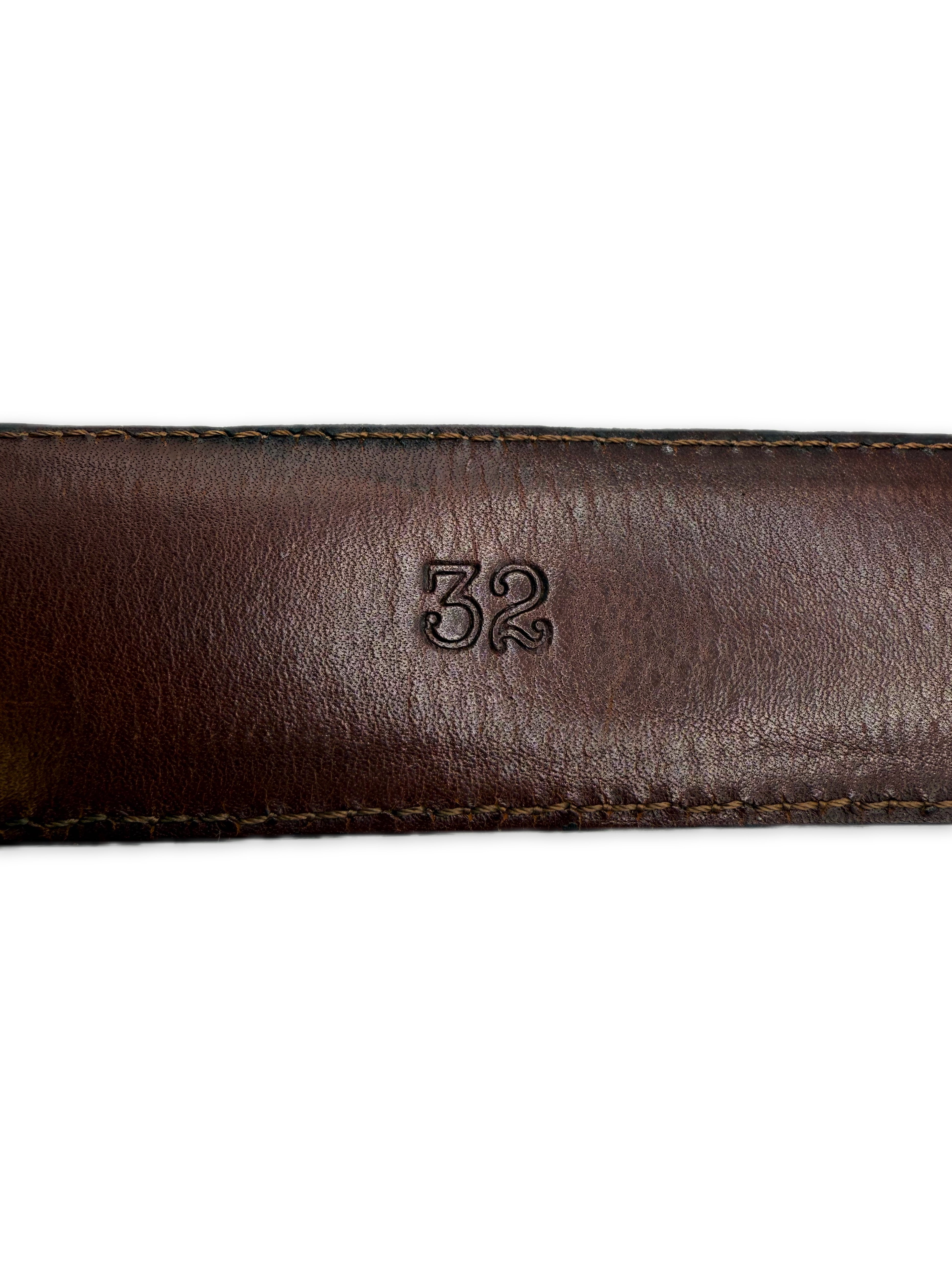 Chrome Hearts Brown Double .925 Silver Roller Belt