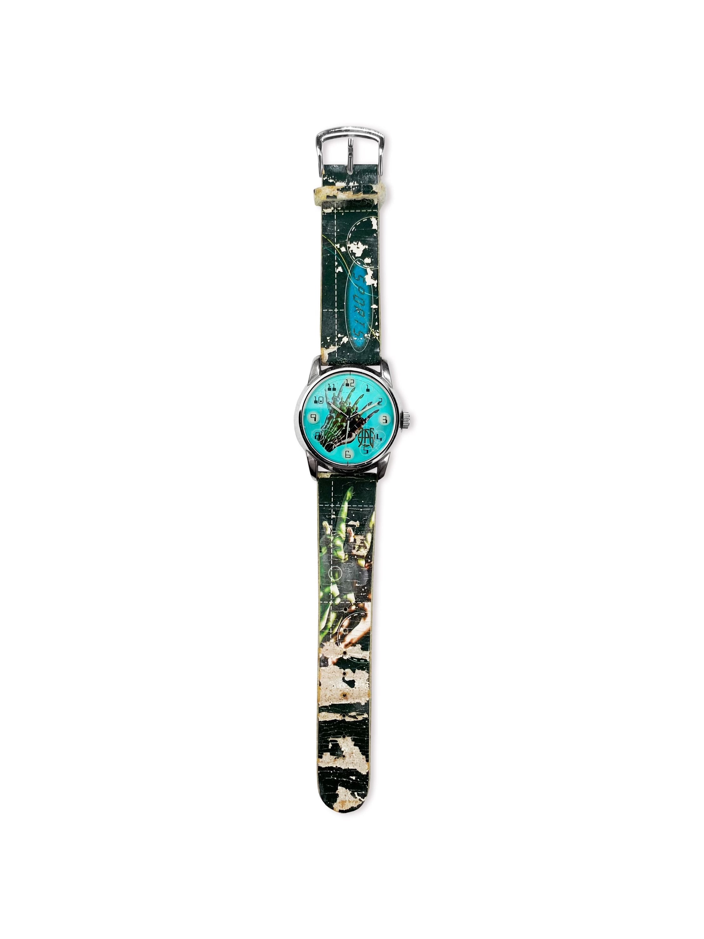 90’s Jean Paul Gaultier “Sports” Metallic Cyber Watch