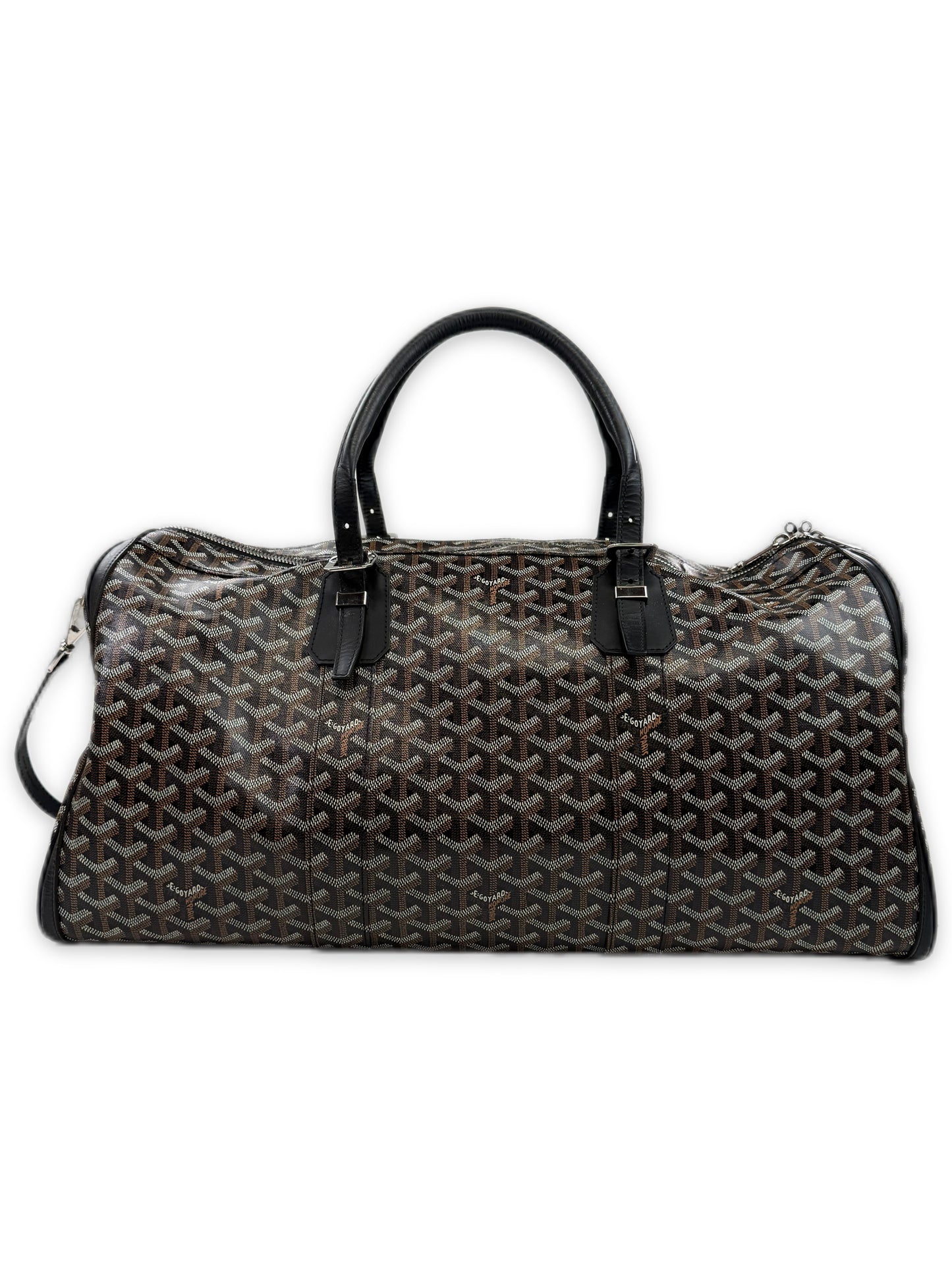 Goyard Croisiere 50 Goyardine Leather Trim Duffle Bag