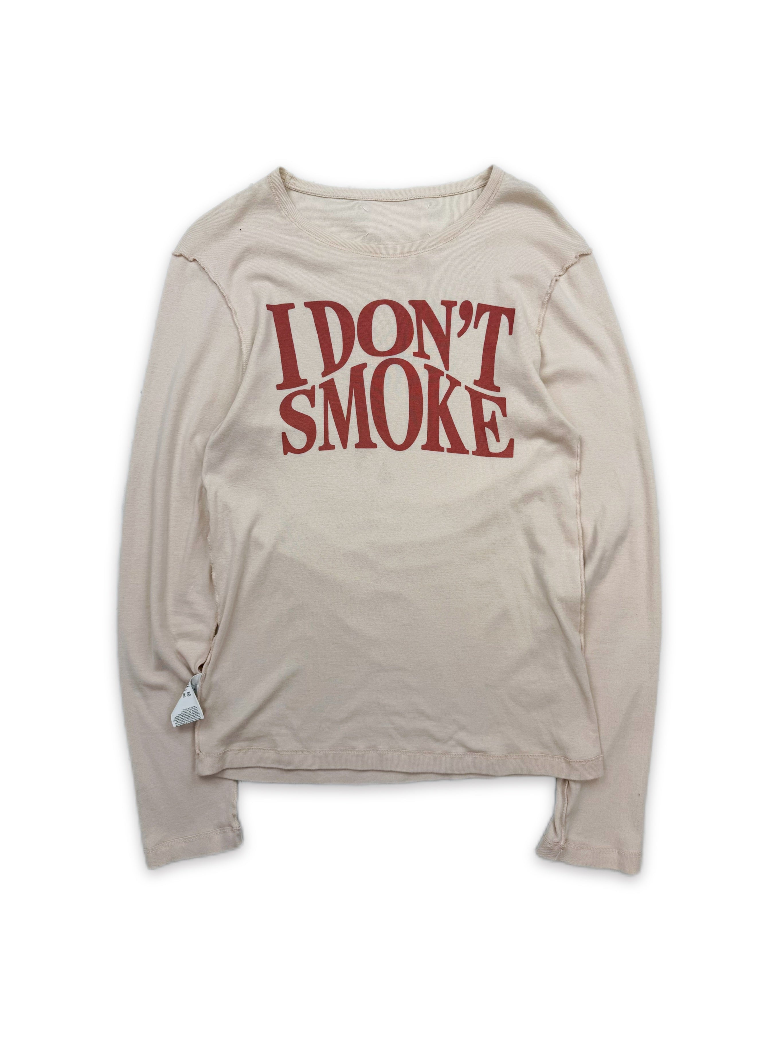 AW06 Maison Margiela ‘I Don’t Smoke’ Reversible Longsleeve Shirt