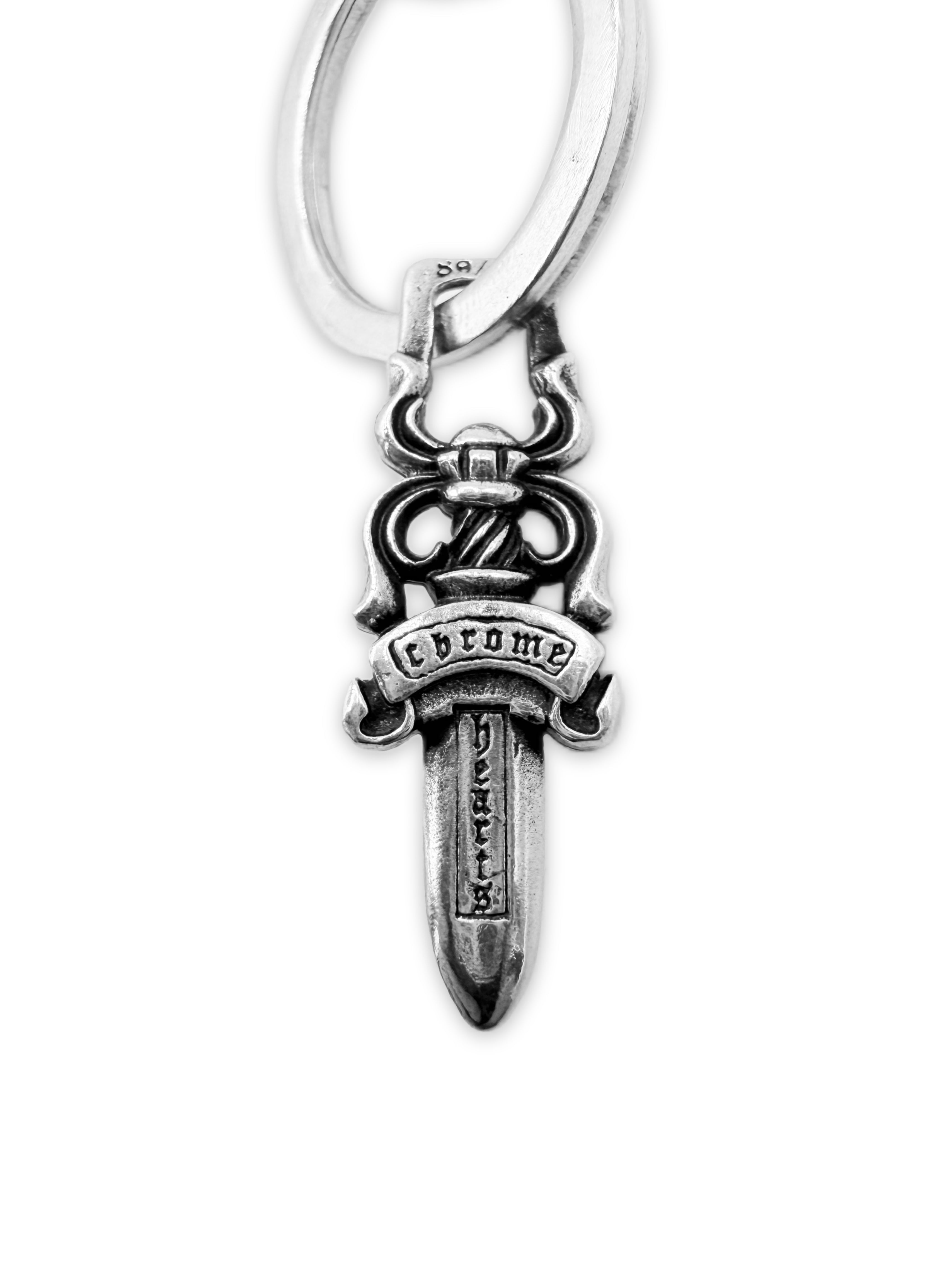 Chrome Hearts Fancy Link Lobster Clasp Dagger Pendant Keychain