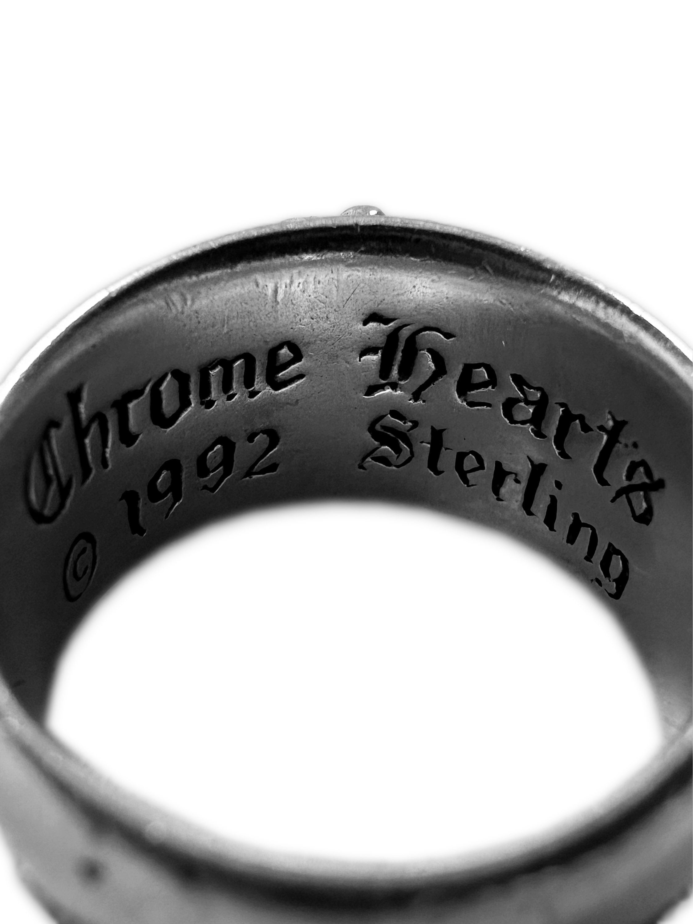 Chrome Hearts ‘Floral Cross’ Sterling Silver Ring
