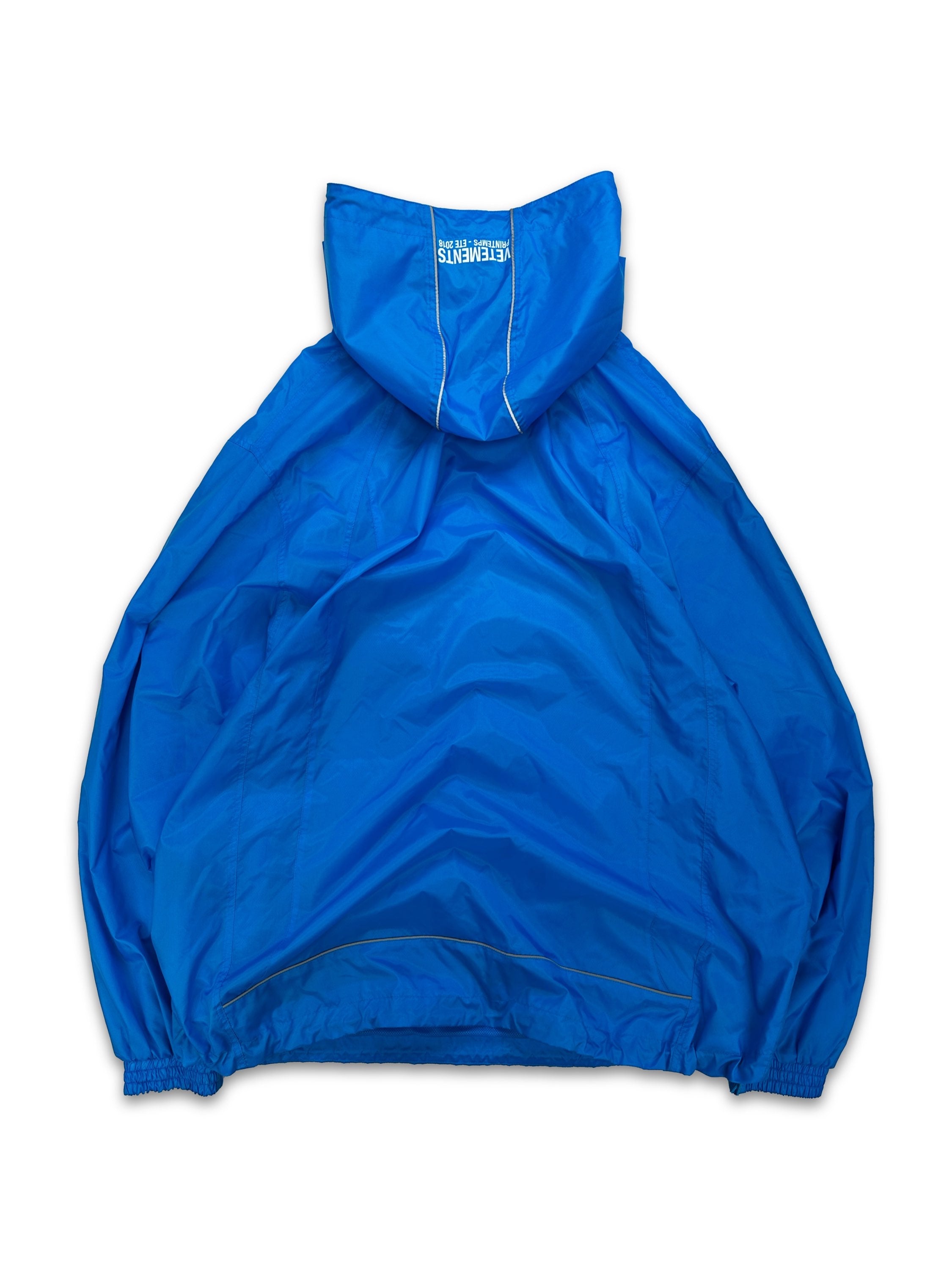 SS19 Vêtements ‘Quarter-zip’ Chest Logo Blue Anorak Jacket