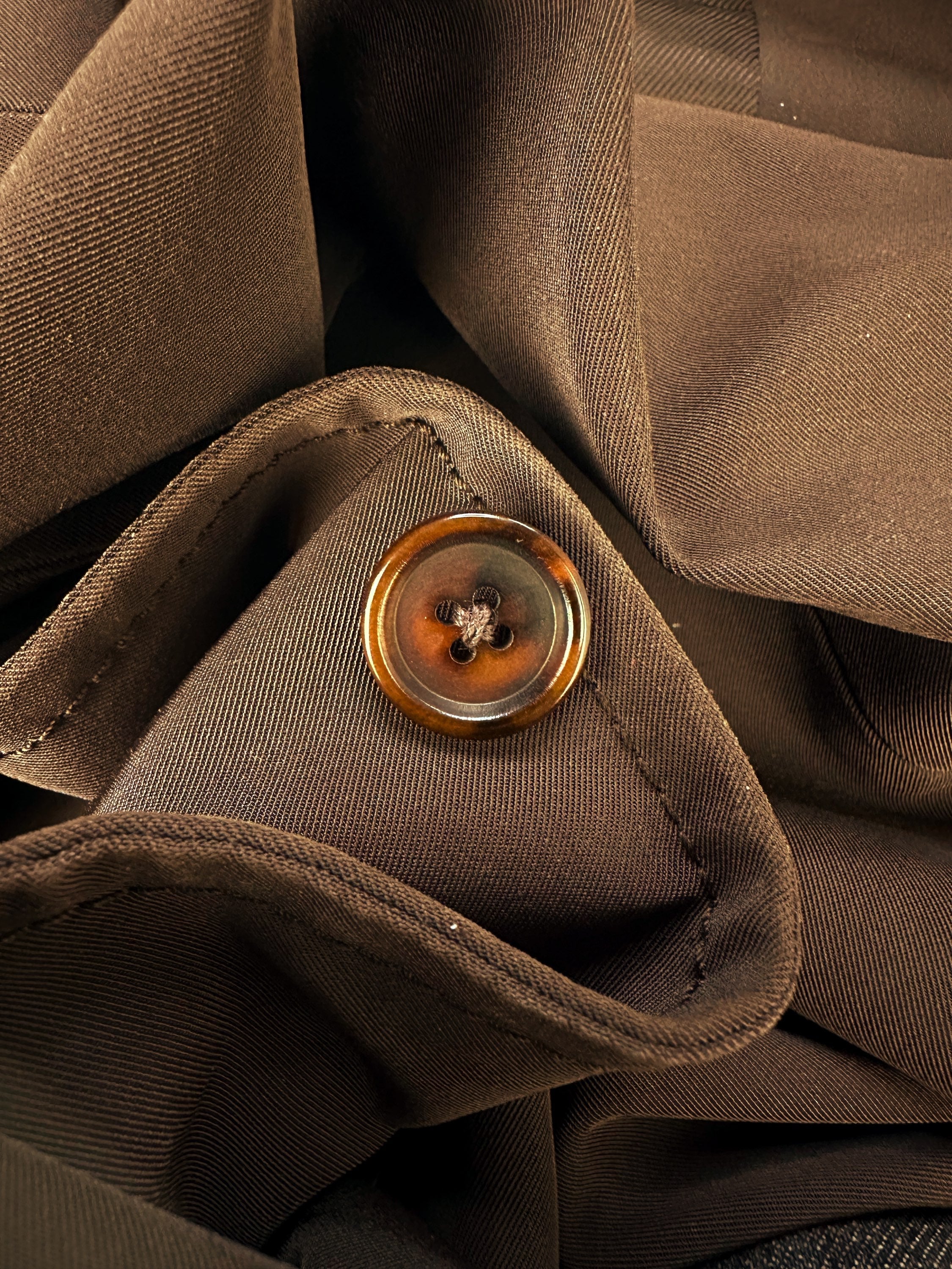 2010s Prada Chocolate Brown Long Sport Jacket