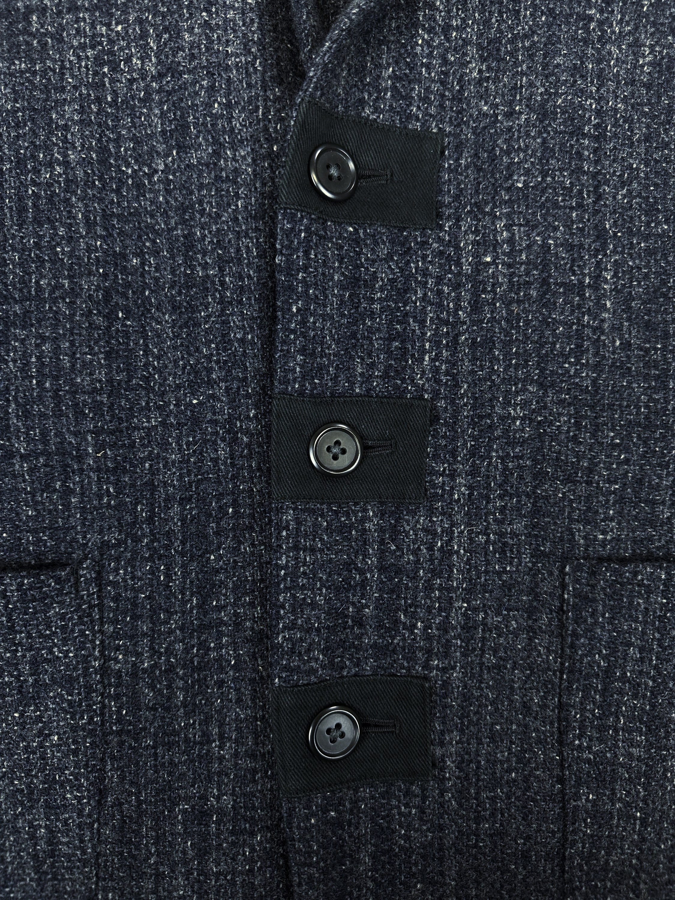 Yohji Yamamoto Y’s Blue Tweed Double Breasted Jacket
