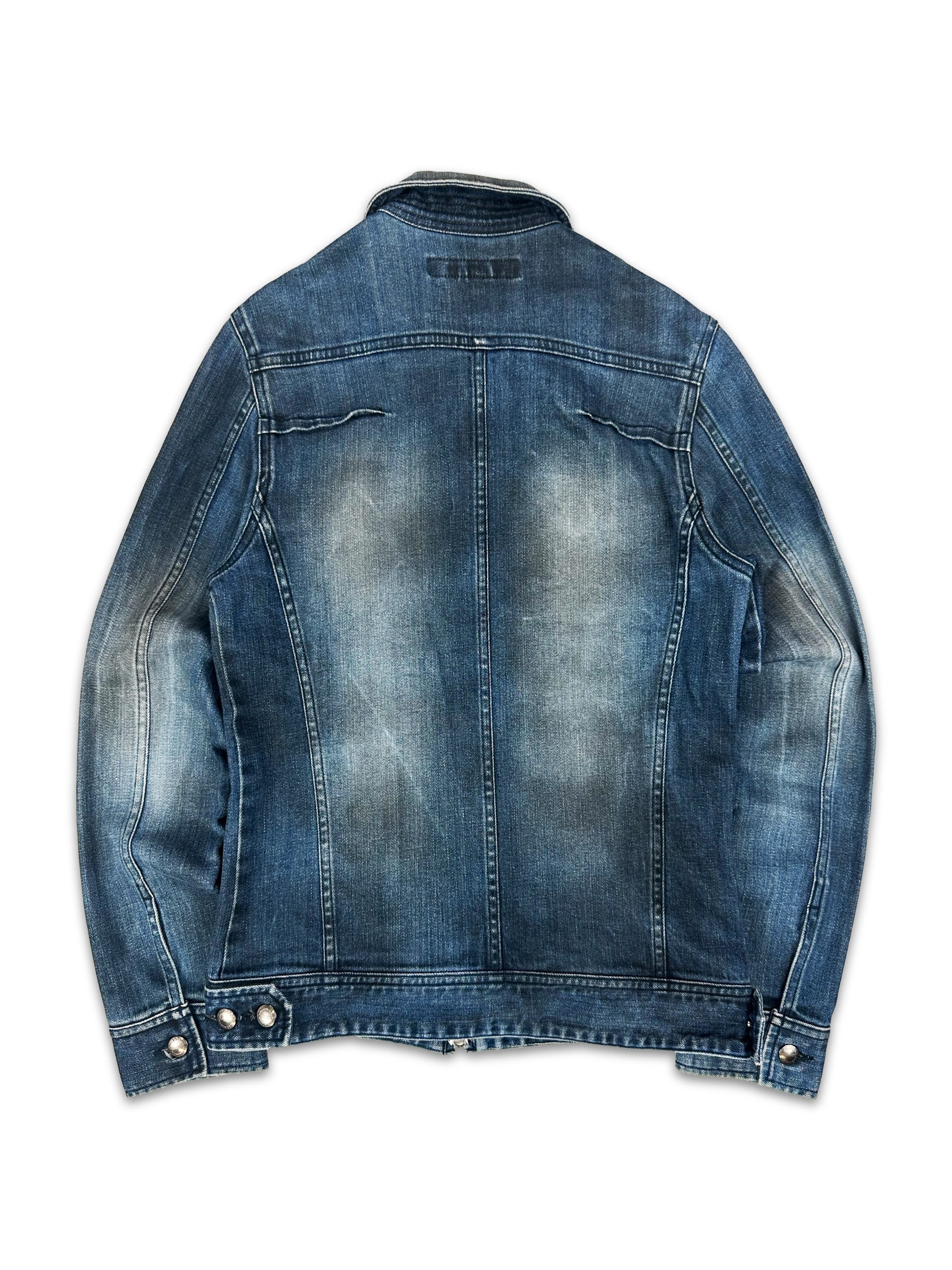 00s Katharine Hamnett Blue Wash Denim Trucker Jacket