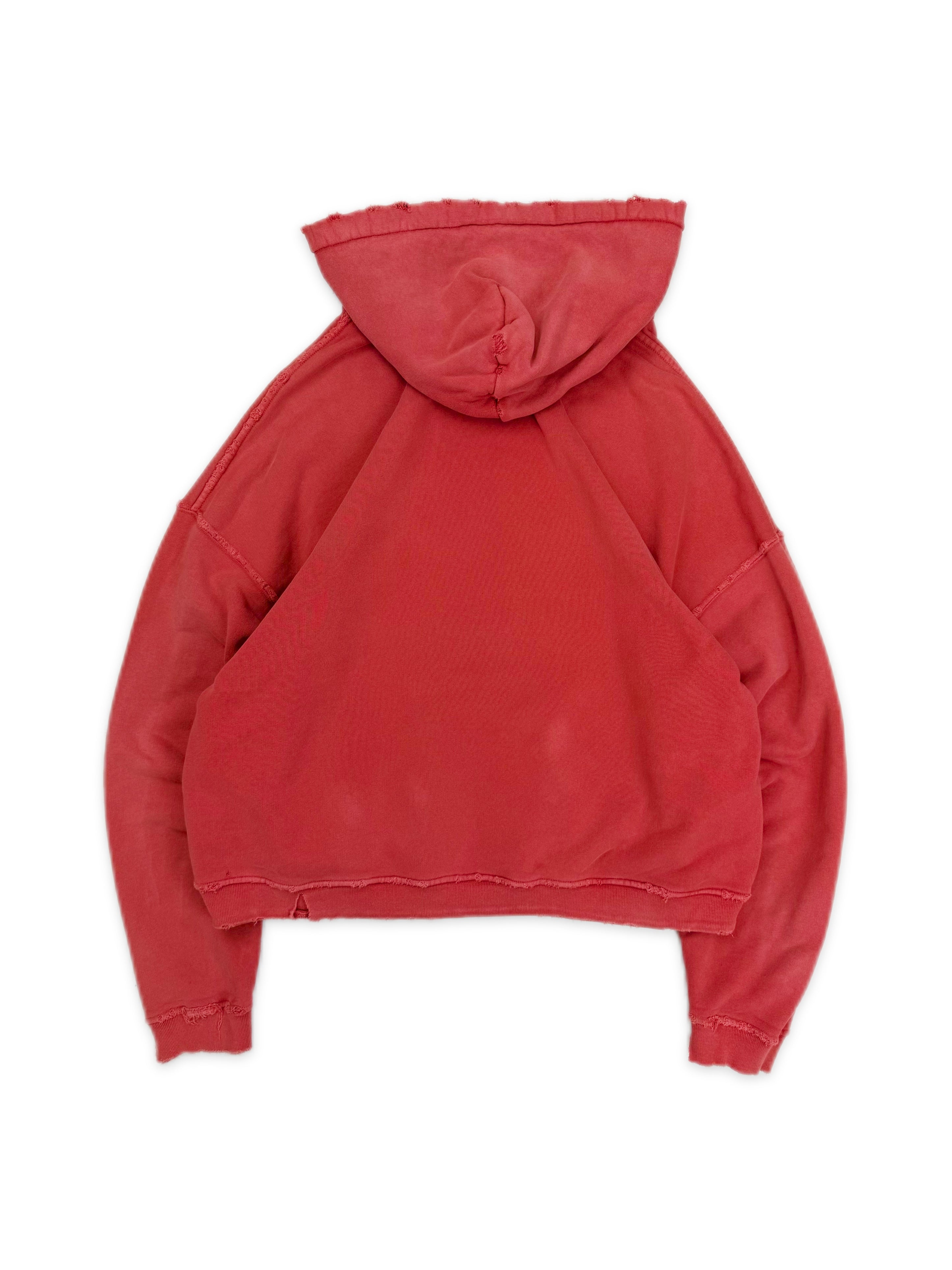 Enfants Riches Deprimes Sun Faded Chest Logo Distressed Hoodie