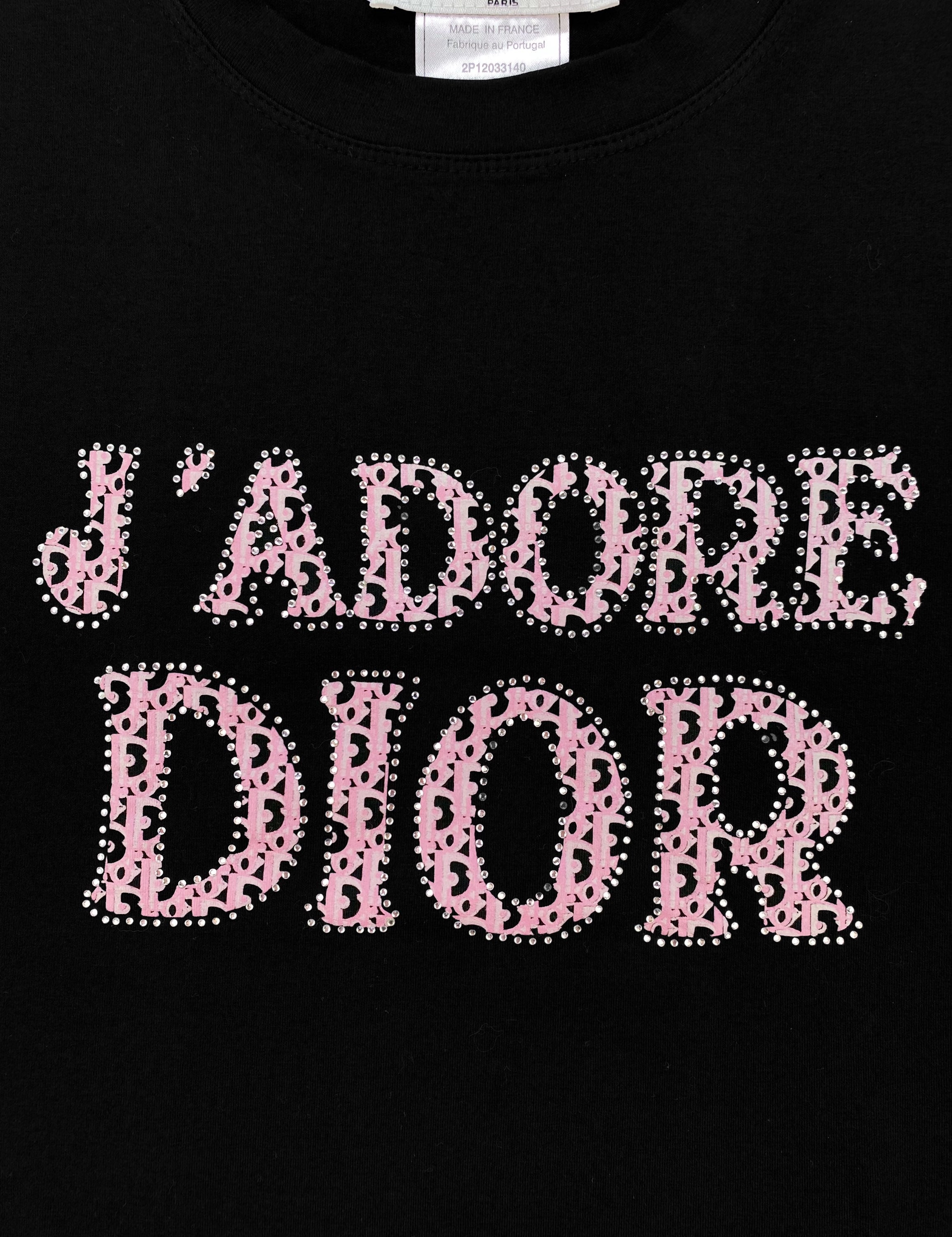 Dior “J’adore Dior” Bejeweled Trotter Monogram Tank-top