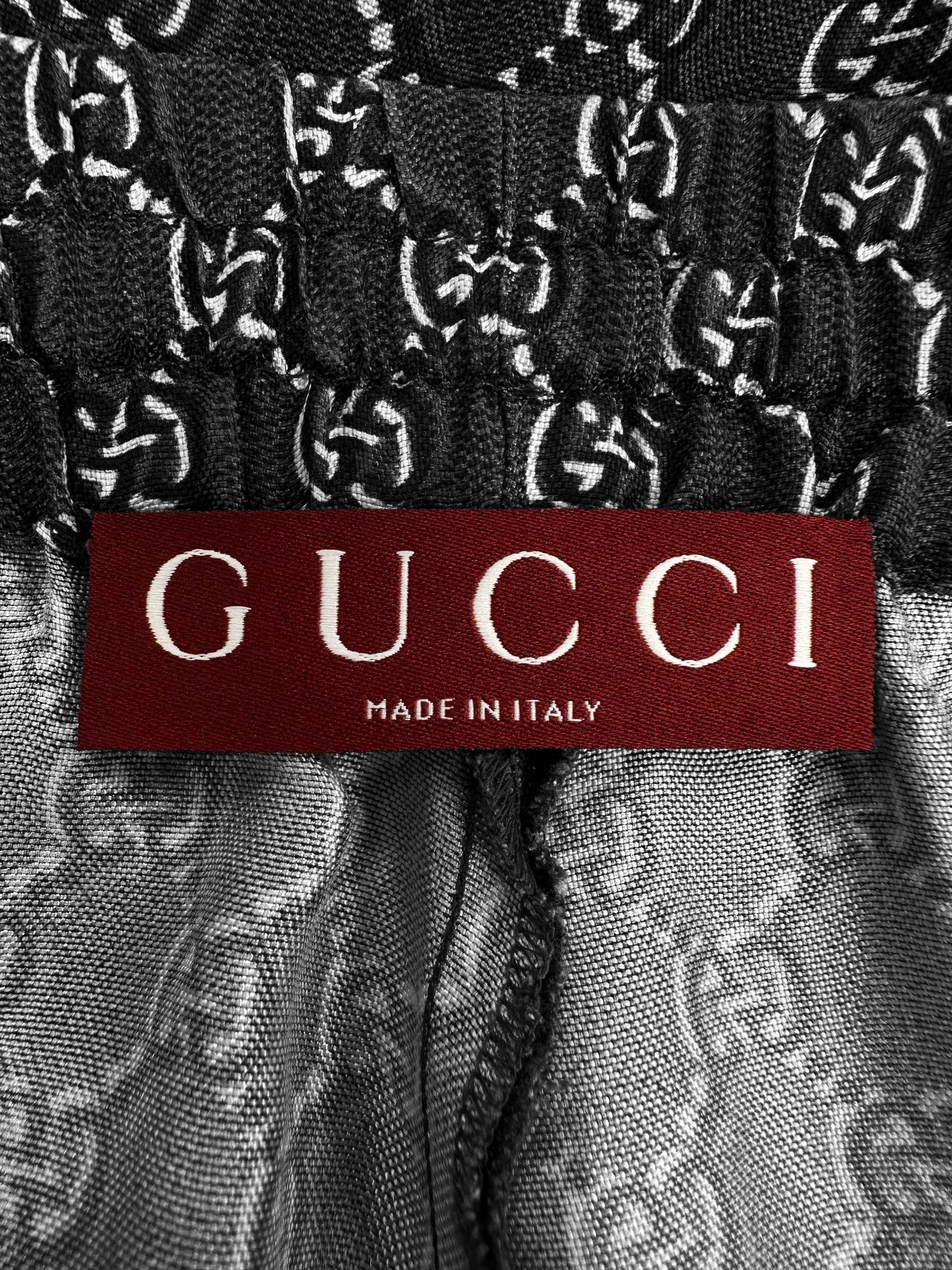 Gucci ‘GG’ Monogram Dark Grey Shorts