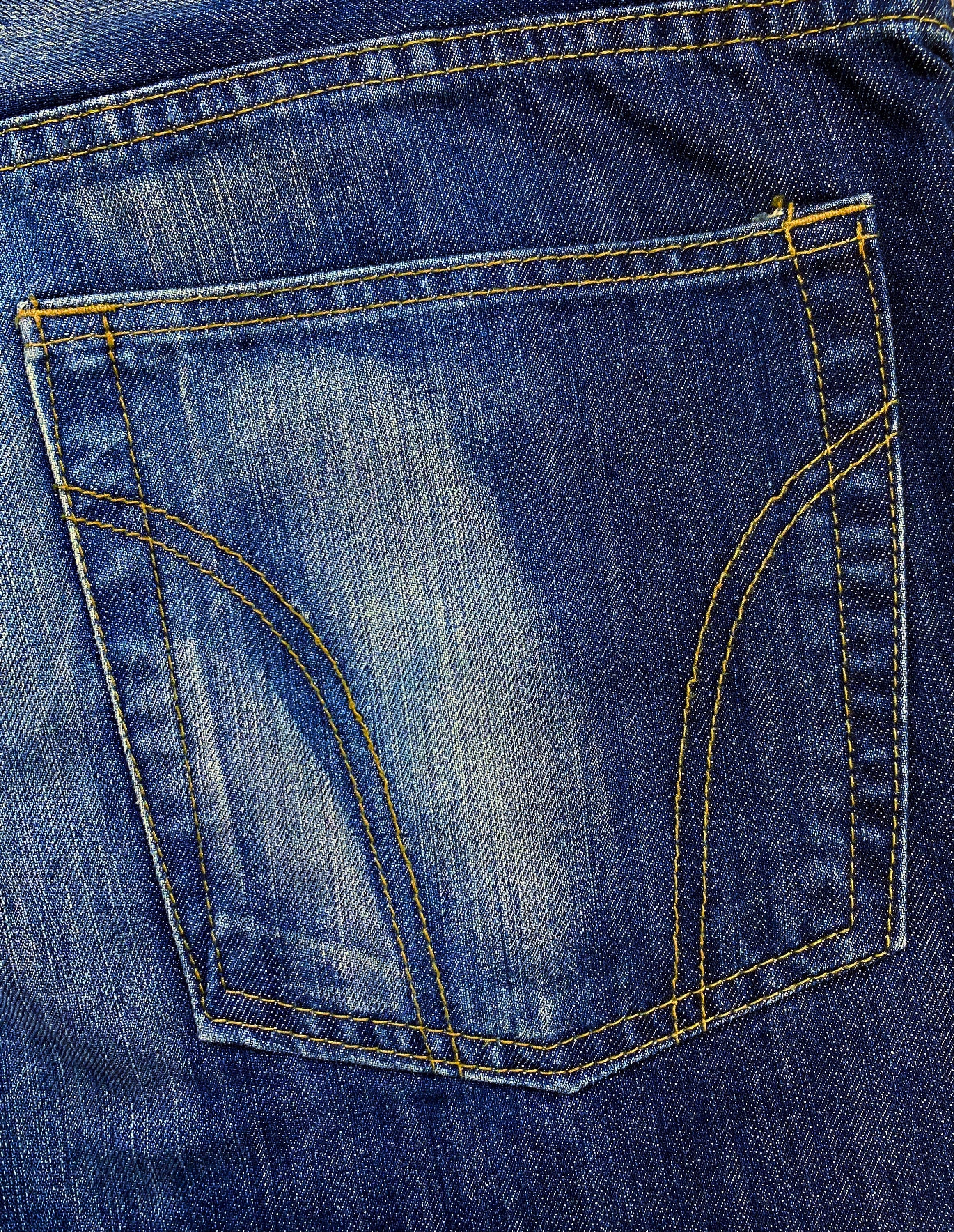 SS06 Dolce & Gabbana “Wake Up” Poem Thrashed Light Wash Denim