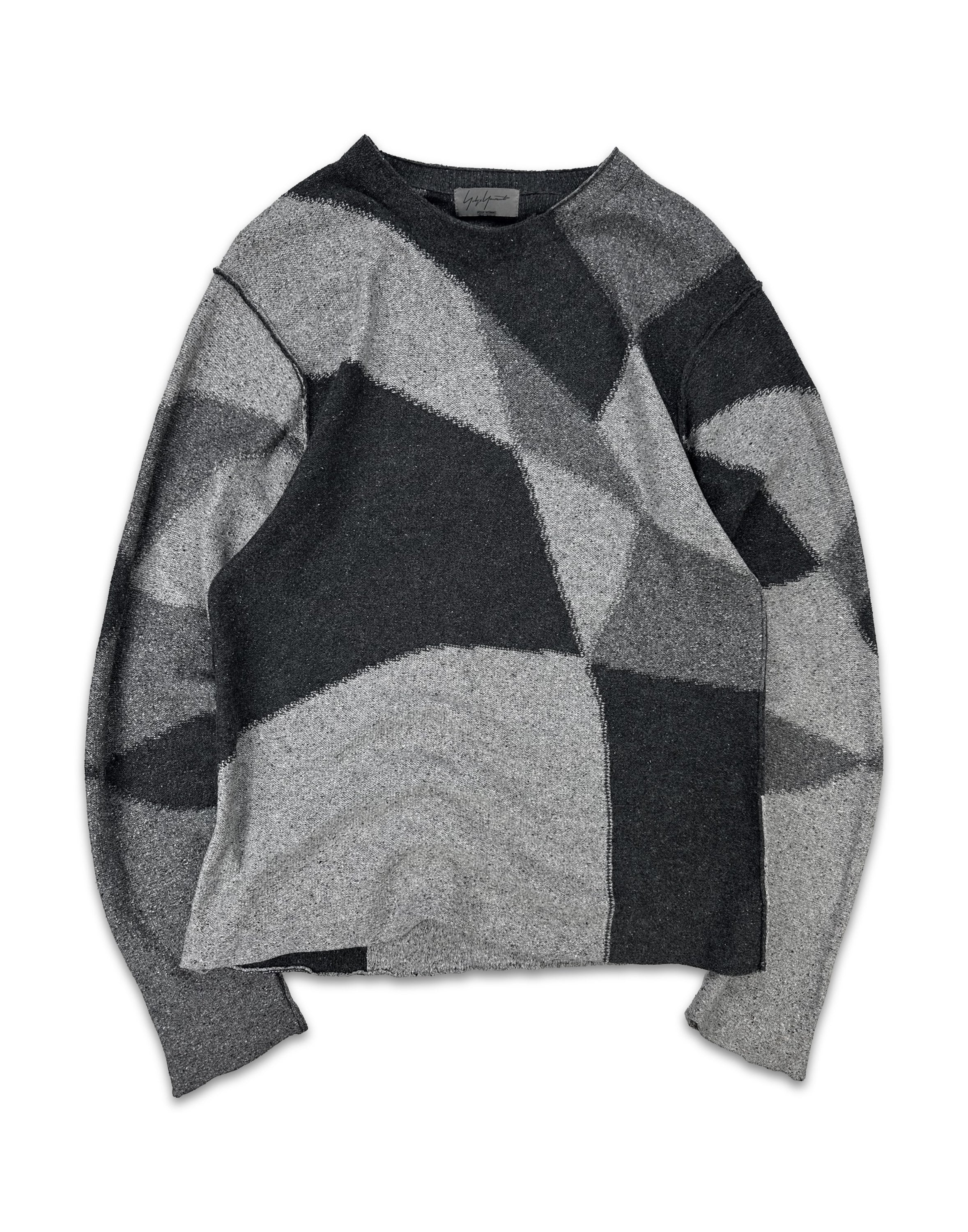 SS12 Yohji Yamamoto Pour Homme ‘Geometric’ Abstract Knitted Sweater