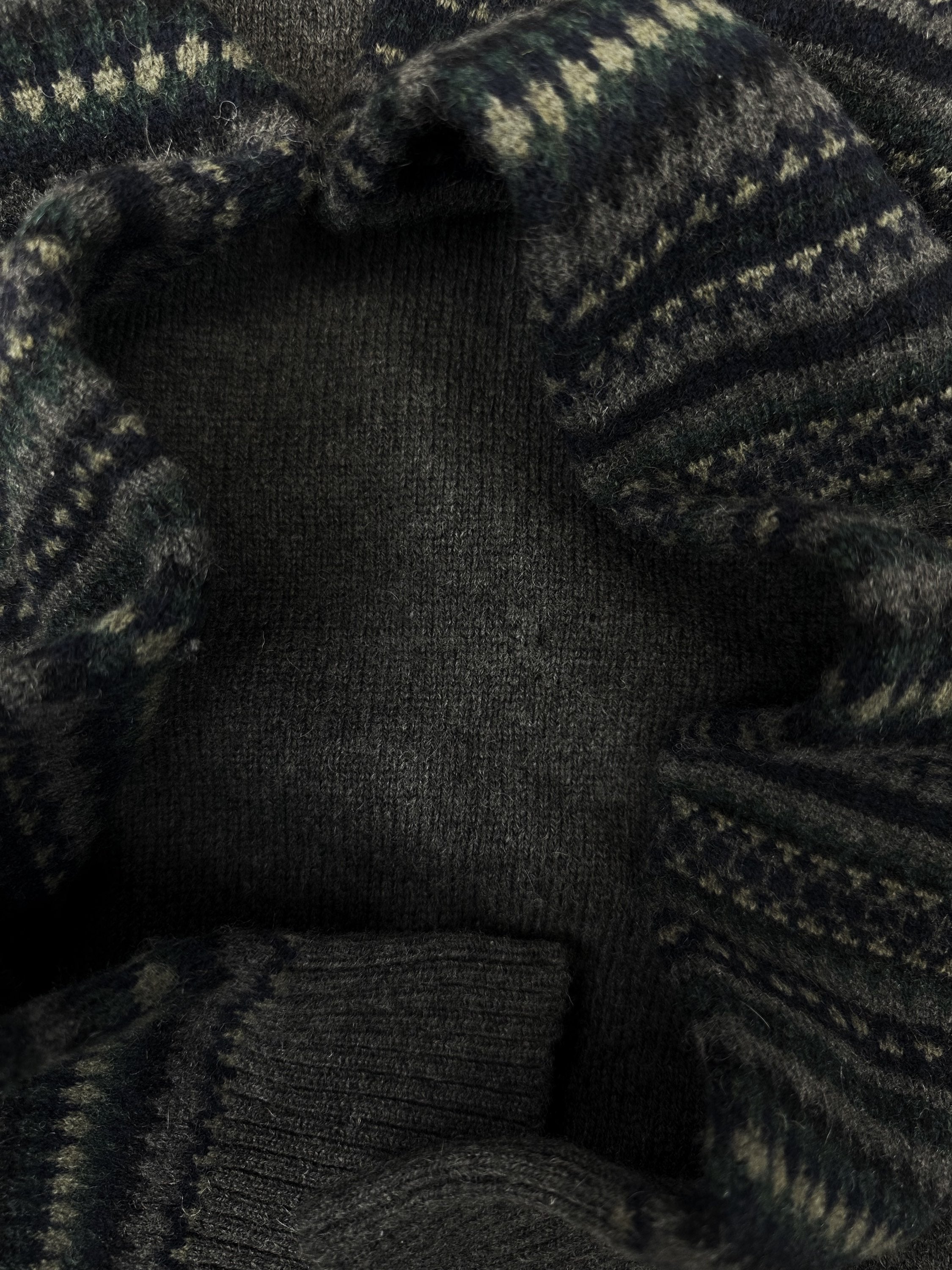 AW05 Comme des Garçons Homme Striped Sleeve Knitted Sweater