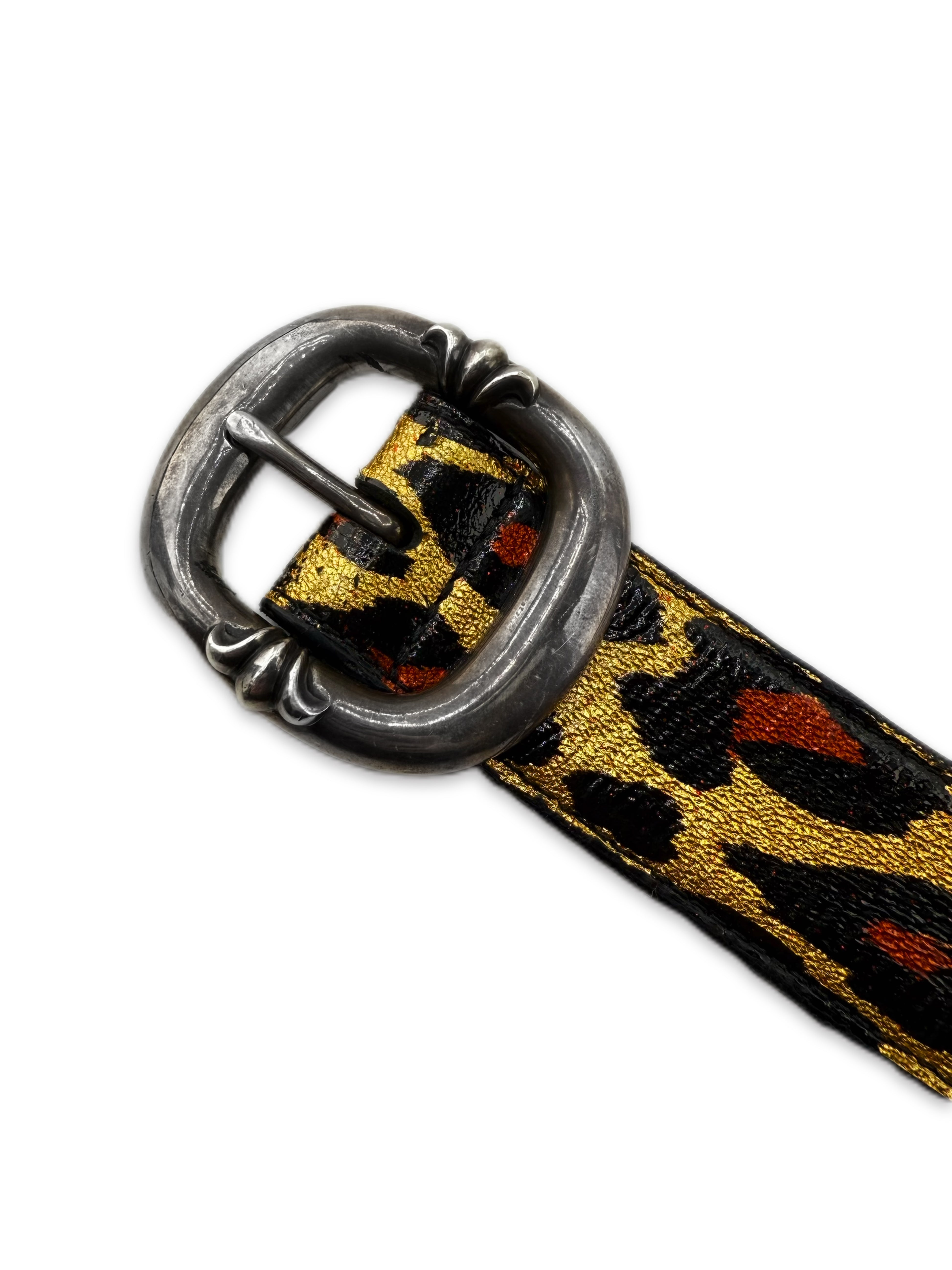 Chrome Hearts ‘Leopard’ Gunslinger Buckle .925 Silver Belt