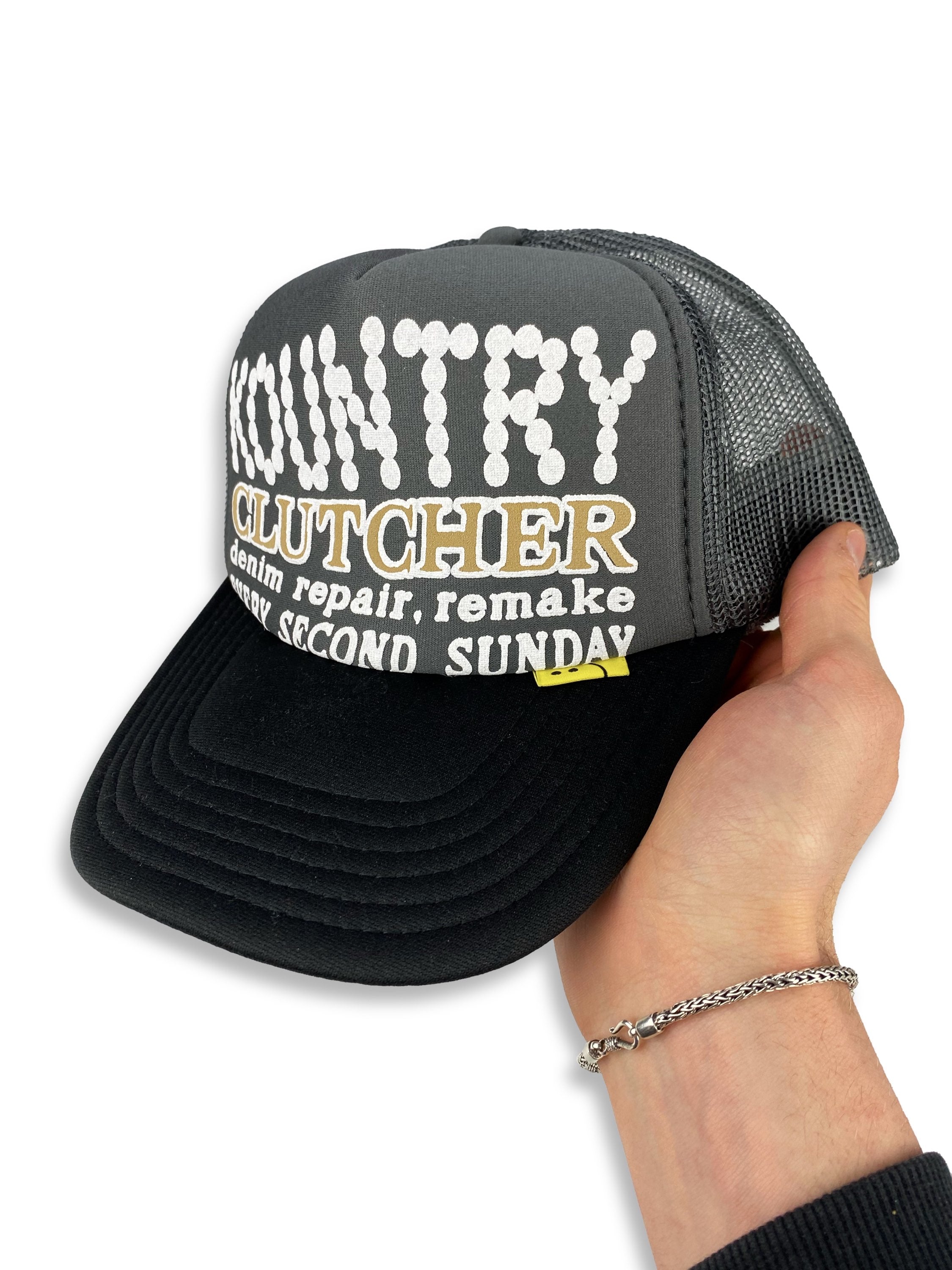SS23 Kapital Kountry Pearl ‘Clutcher’ Mesh Trucker Hat