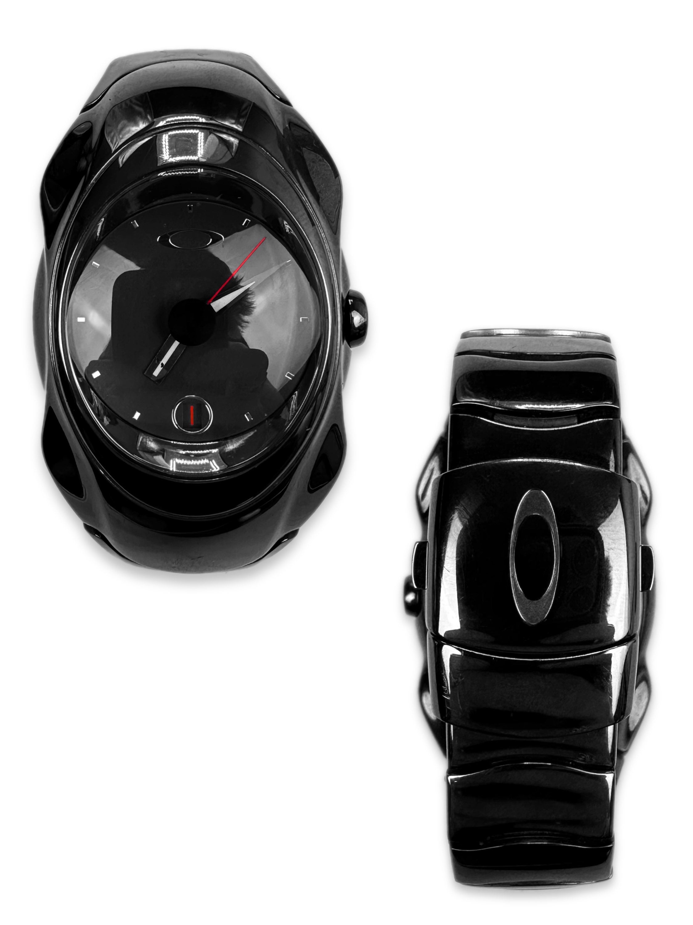 1998 Oakley ‘Timebomb’ Ion Black Stainless Steel Watch