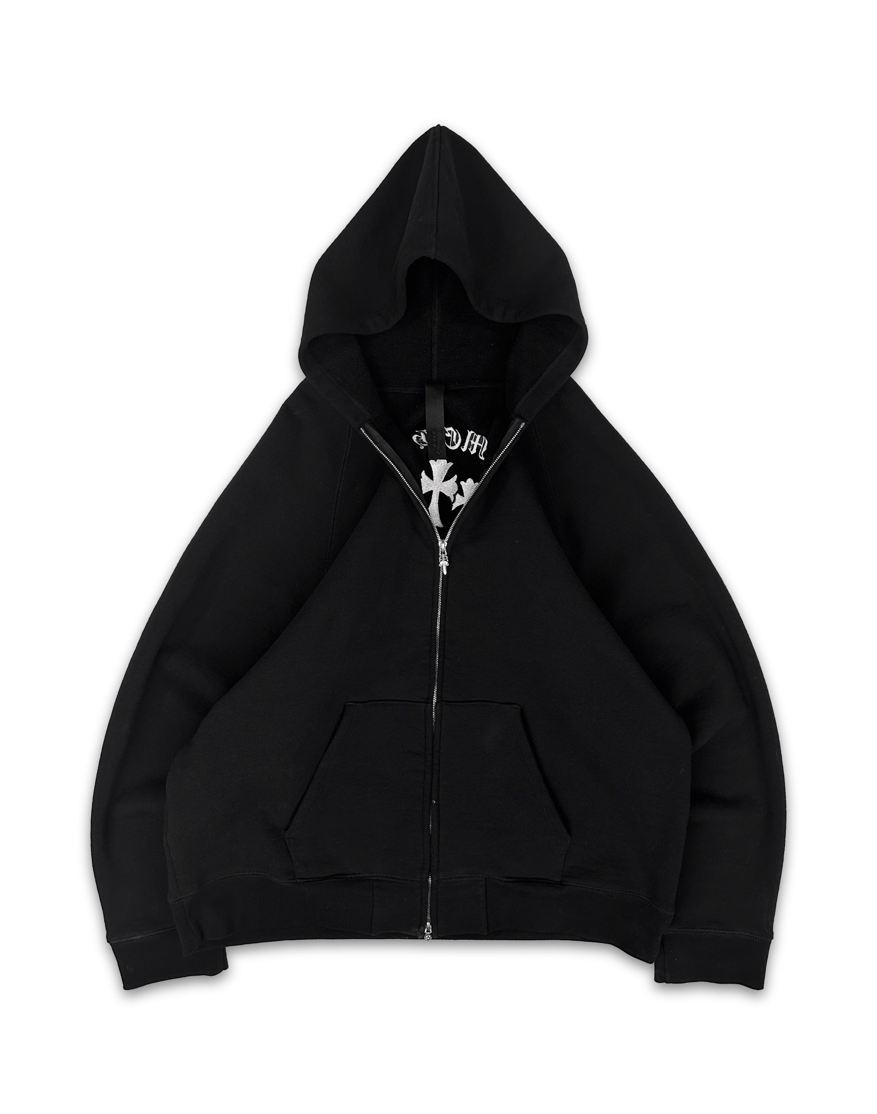 Chrome Hearts ‘Sailin On’ Triple Cross Cemetery Dagger Zip-up Hoodie