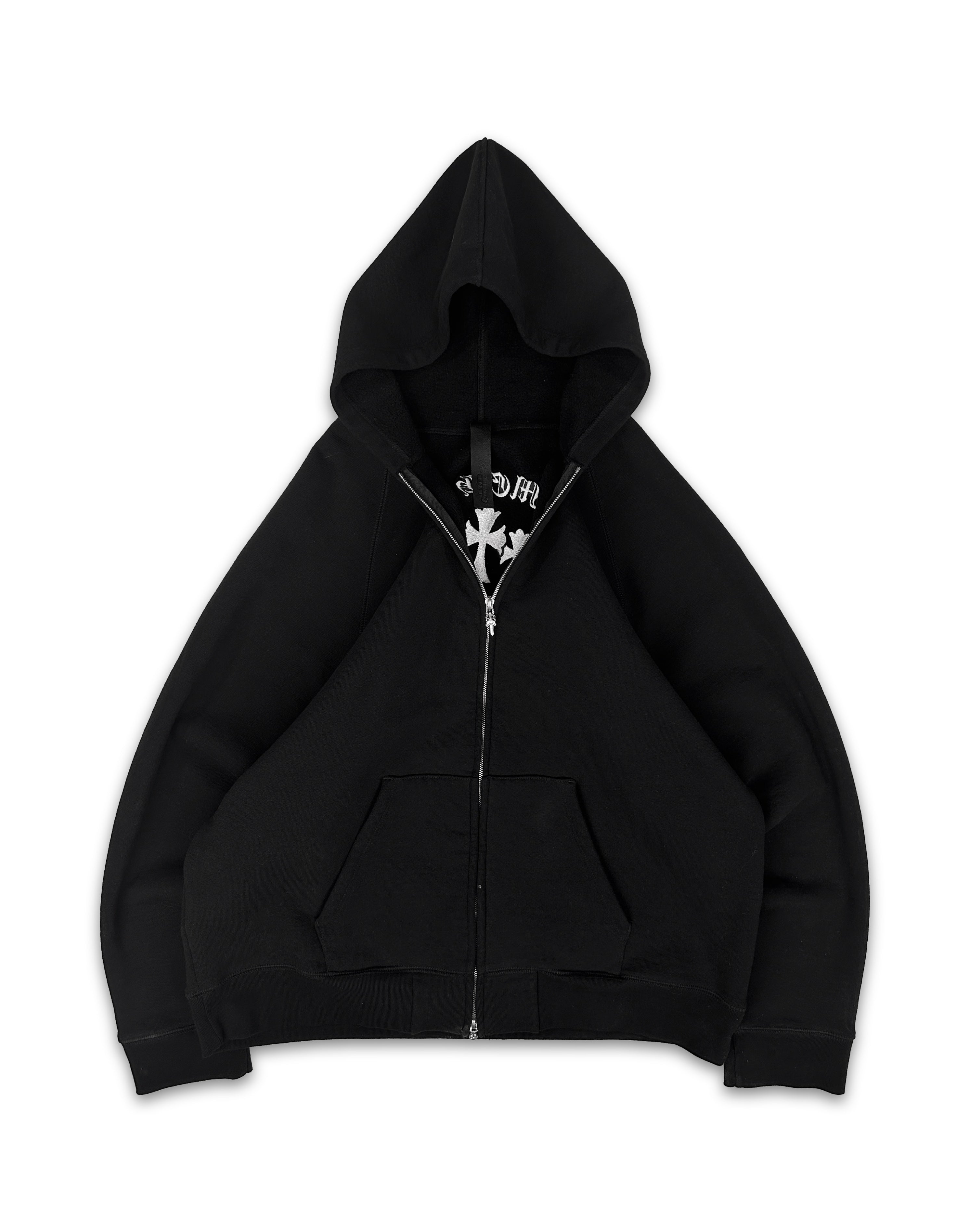 Chrome Hearts ‘Sailin On’ Triple Cross Cemetery Dagger Zip-up Hoodie