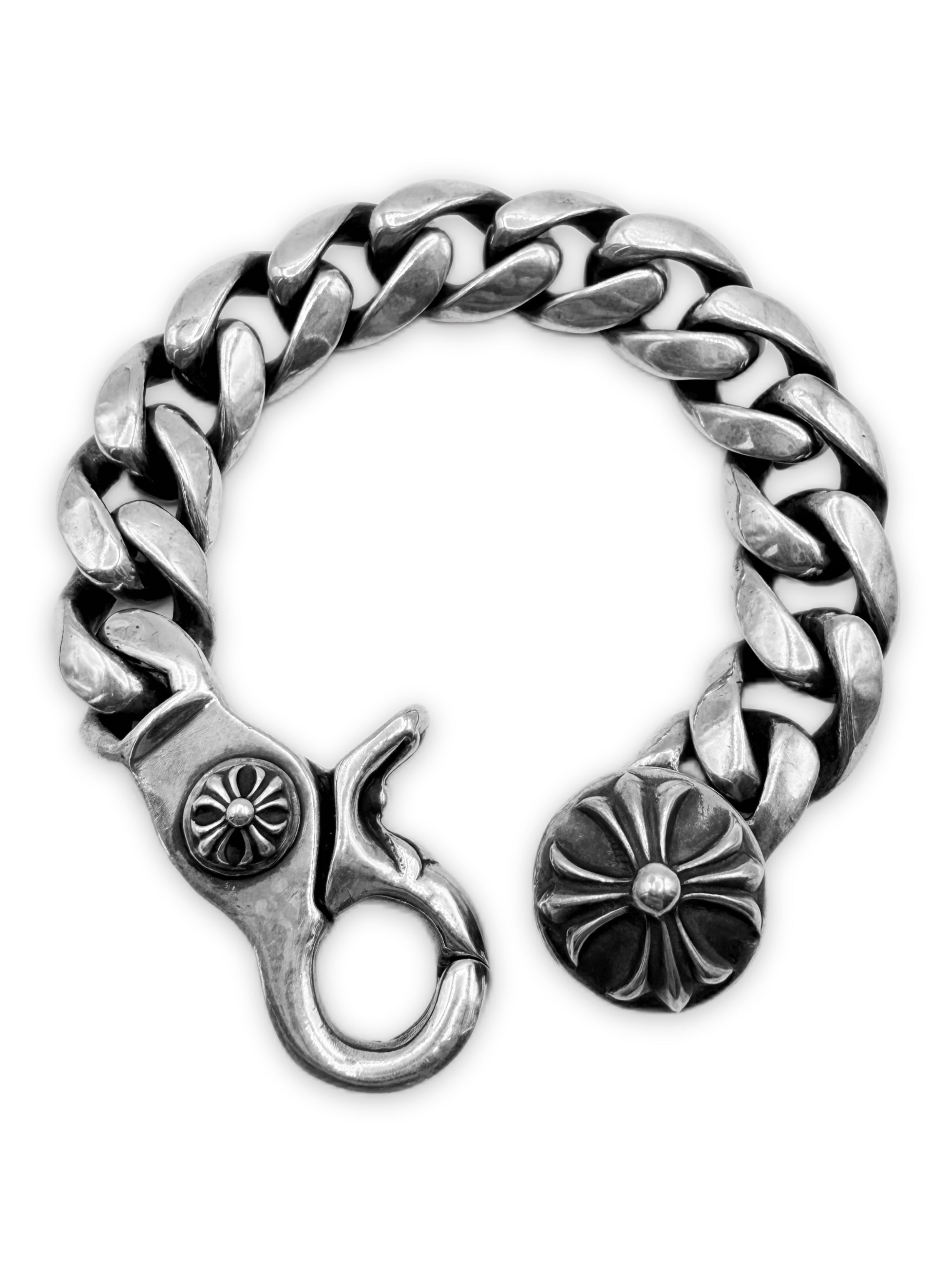 Chrome Hearts Plus Lobster Clasp Cuban Link Bracelet