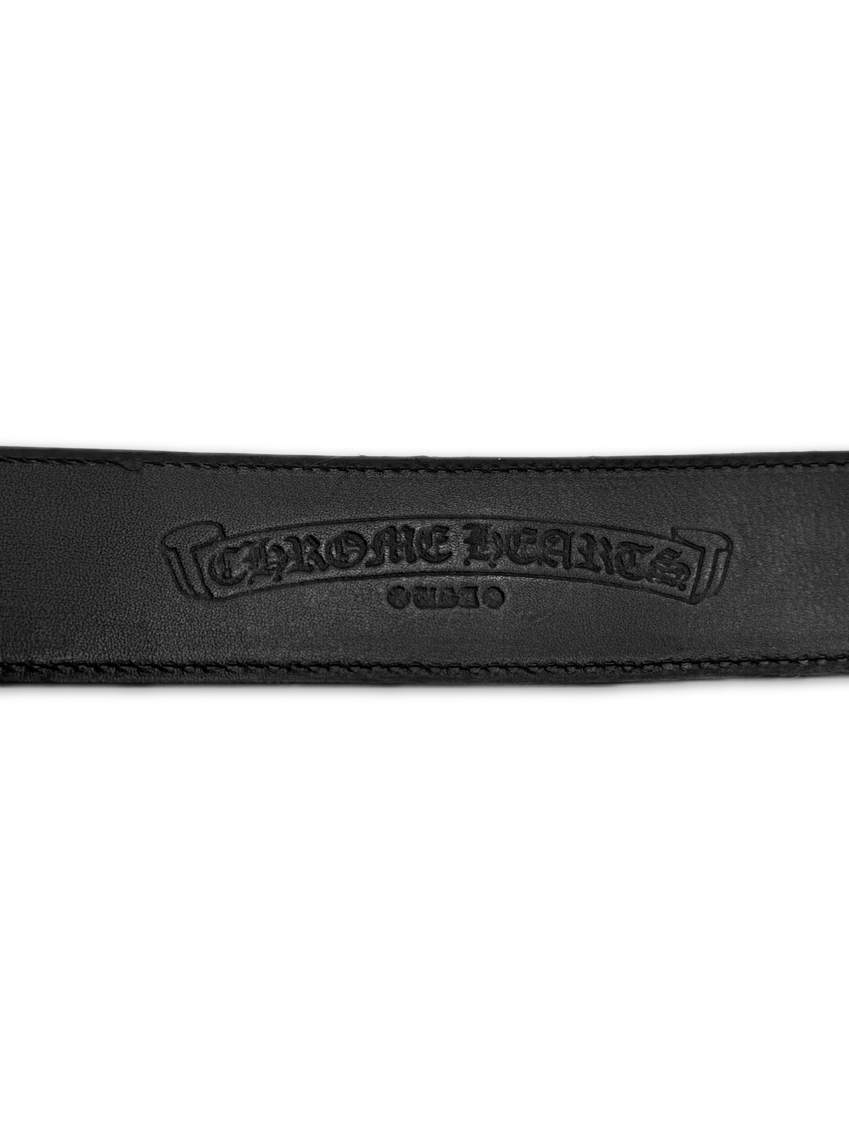 Chrome Hearts Zebra Pony Hair 2-Piece Leather Gunslinger Belt