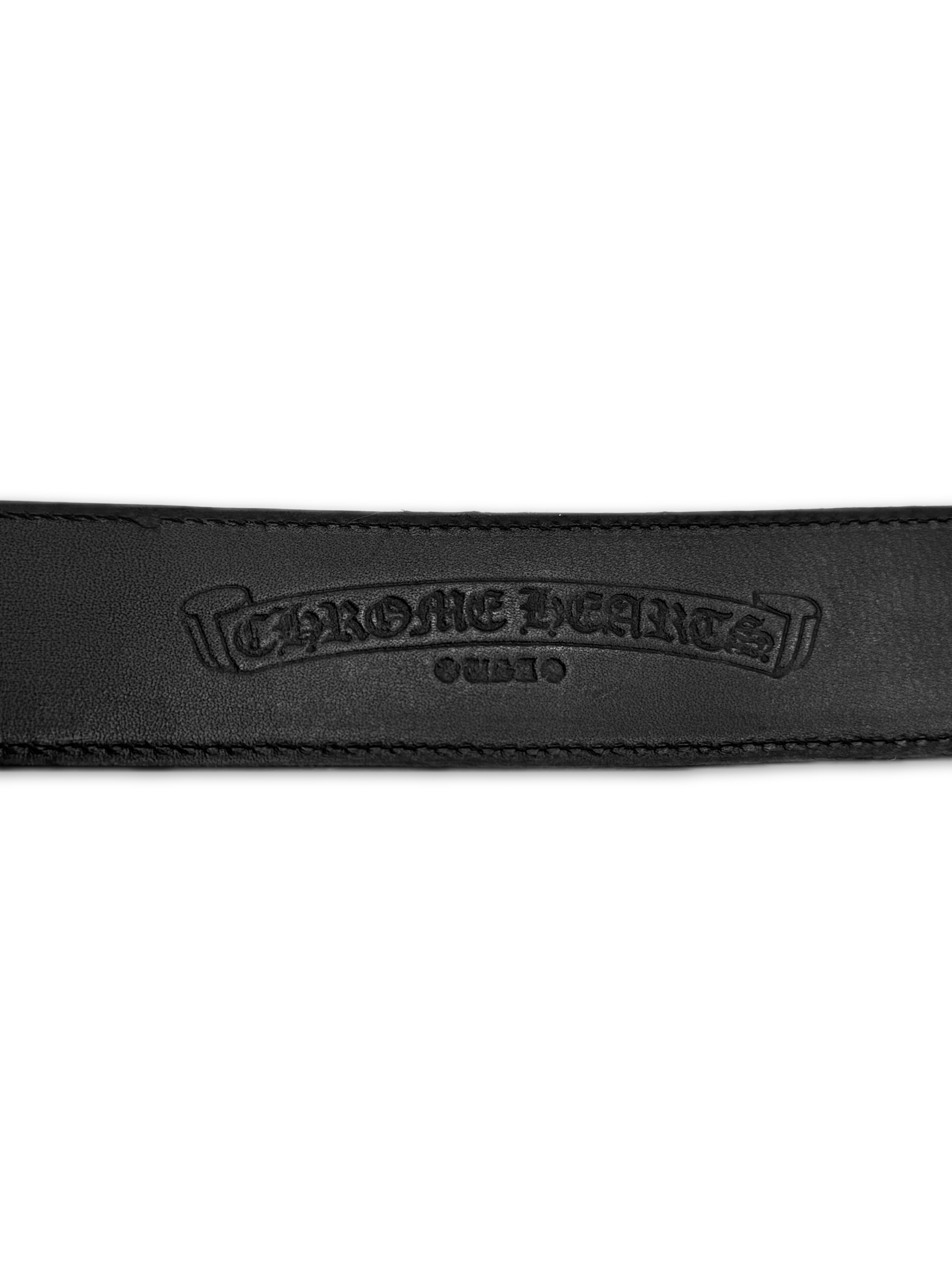 Chrome Hearts Zebra Pony Hair 2-Piece Leather Gunslinger Belt