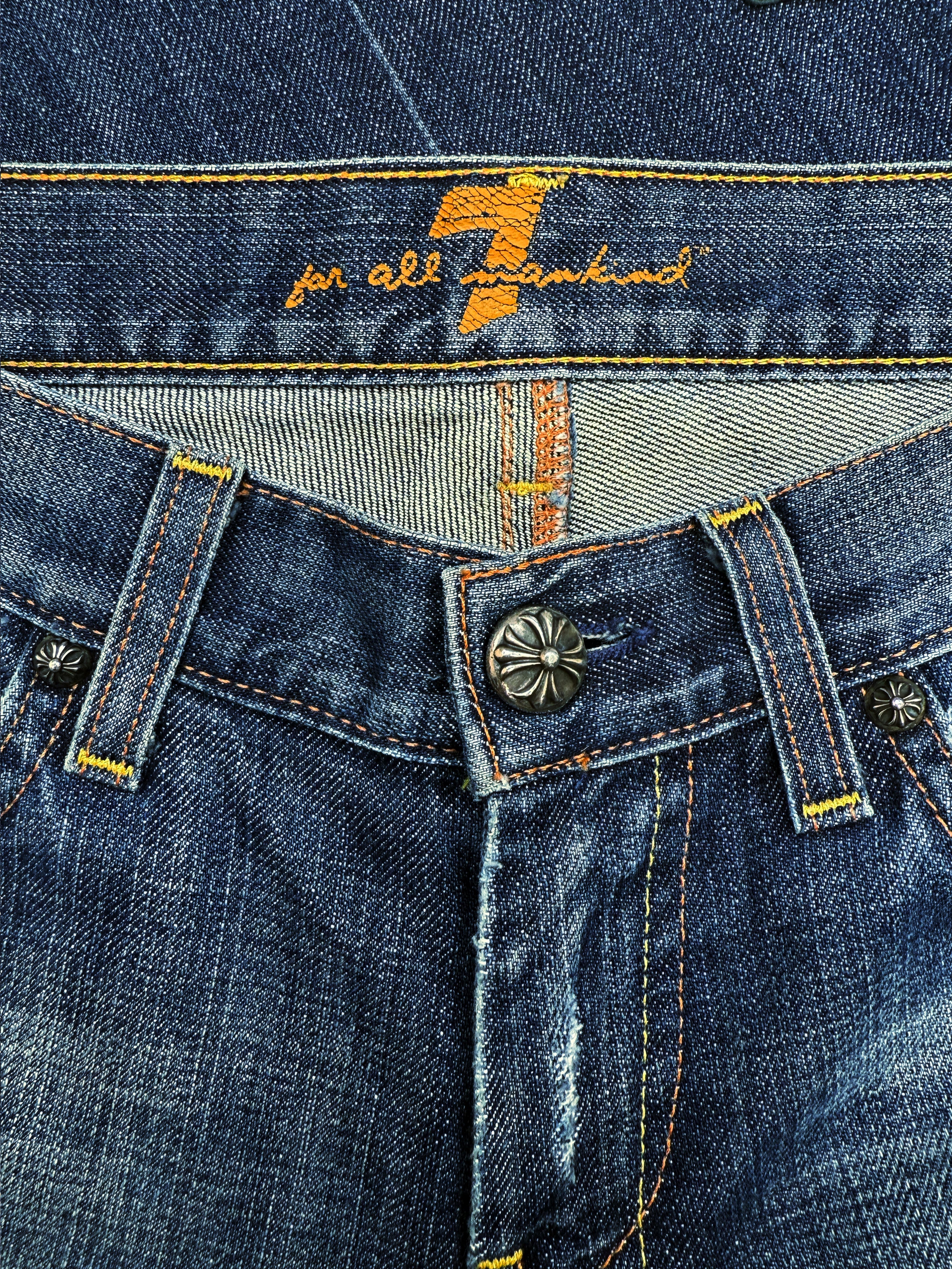 Chrome Hearts 7 For All Man Kind 23 Cross Patch 1/1 Custom Denim