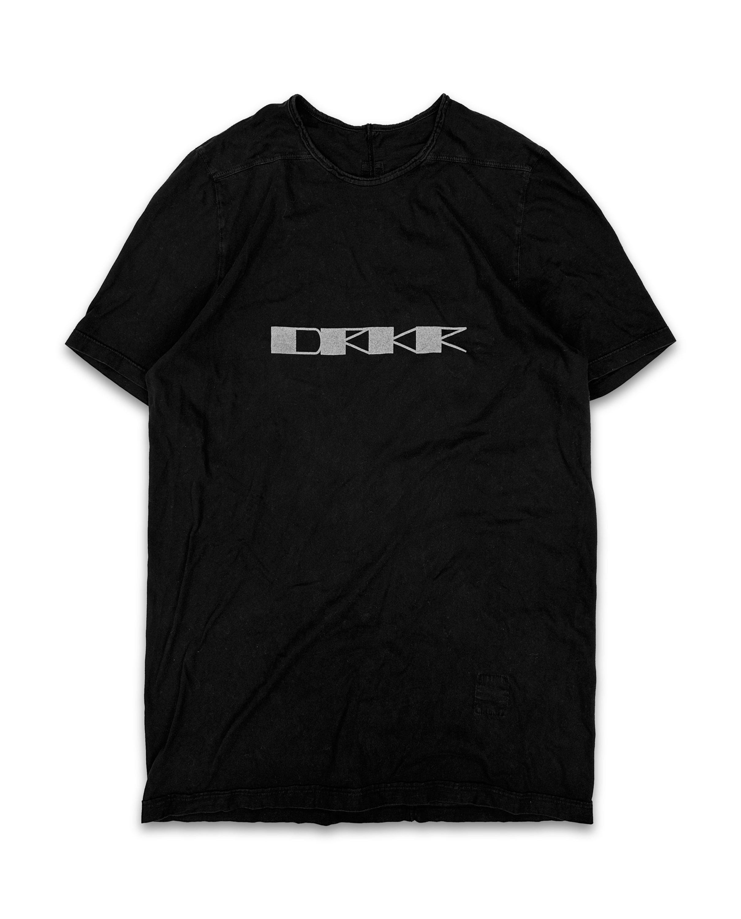 Rick Owens DRKSHDW ‘DRK’ Logo Black Light Weight T-Shirt