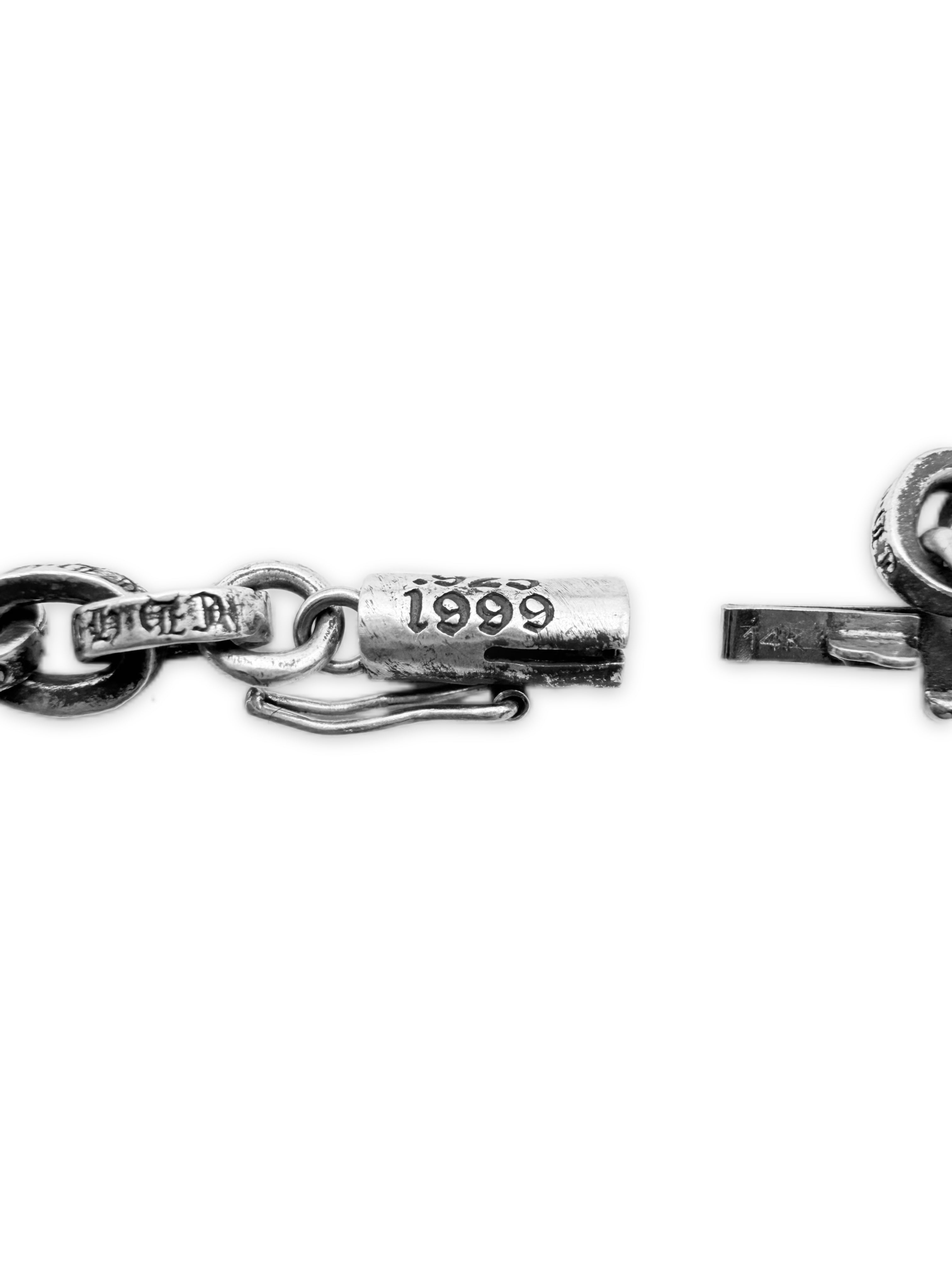 Chrome Hearts ‘Paper Chain’ 8.5 in .925 Silver Bracelet