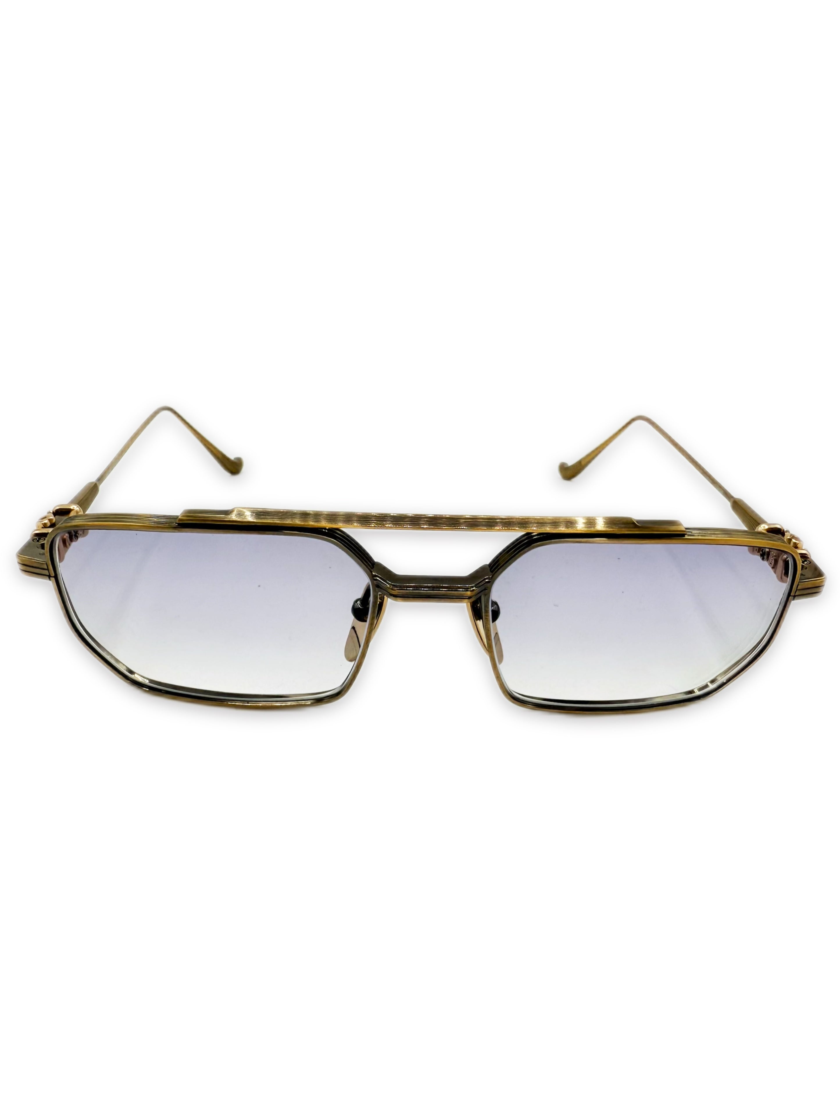 Chrome Hearts ‘Gusher’ Gold Plated Aviator Prescription Glasses