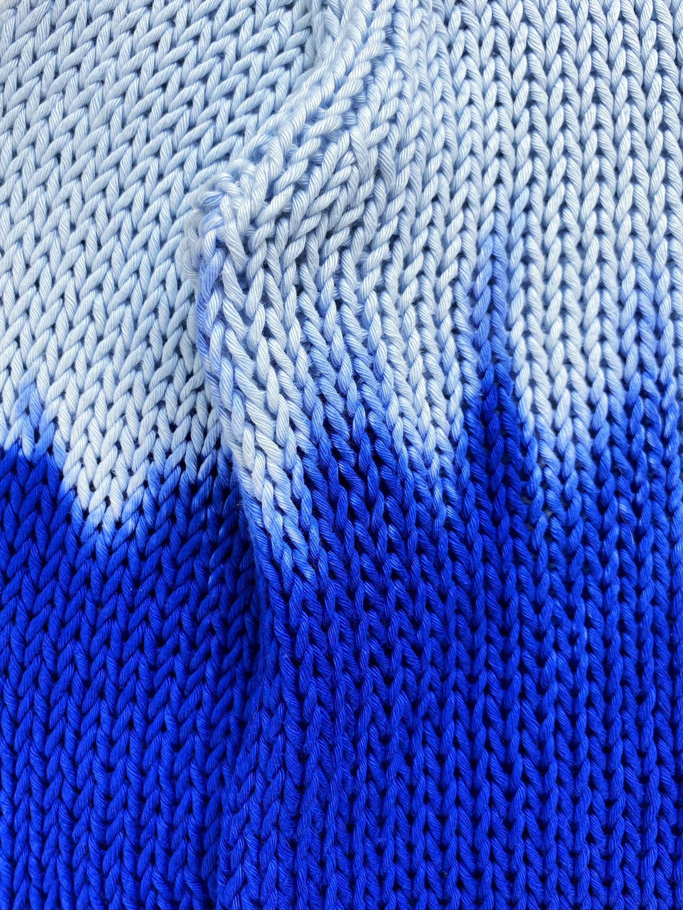FW18 Junya Watanabe Gradient Dip-Dye Oversized Knitted Sweater